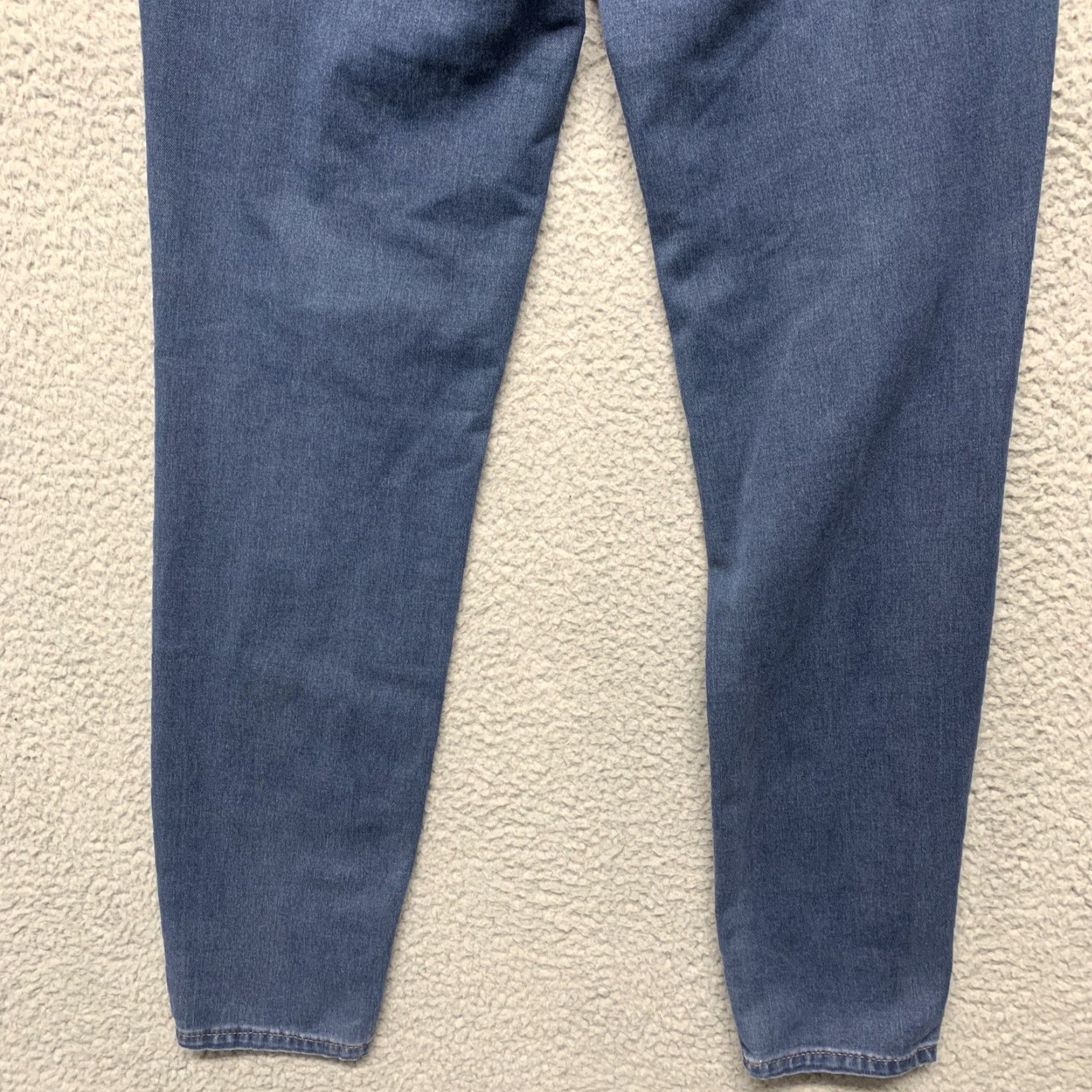 Vintage Aéropostale Women's Size 4 Long Blue High Rise Dark Wash Skinny Stretch Jegging Shirt Size 27" / US 4 / IT 40 - 6 Thumbnail