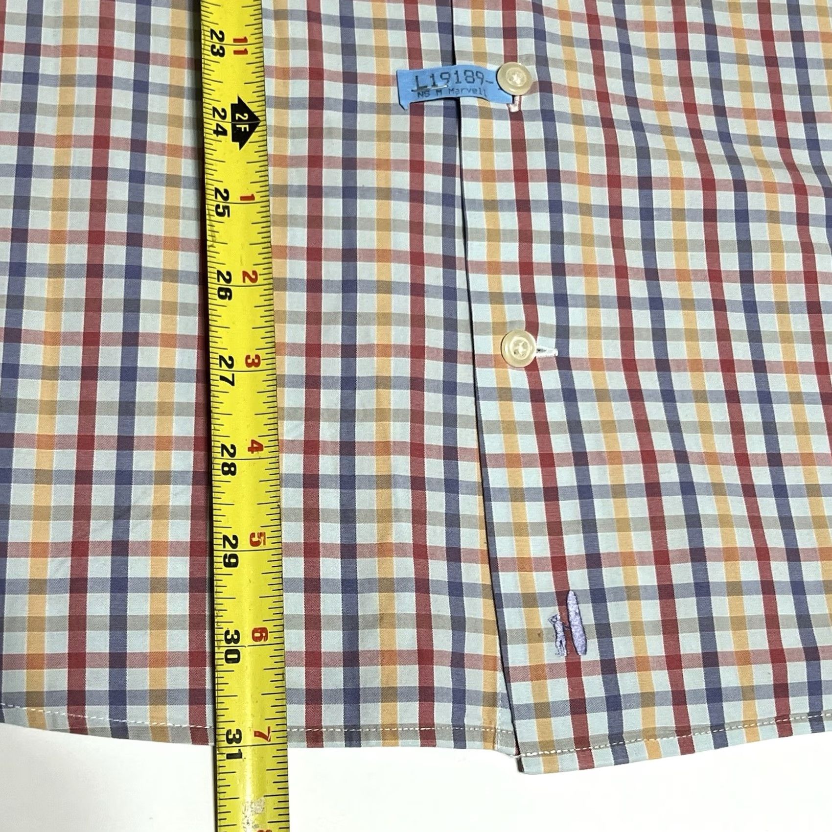 johnnie-O johnnie-O Performance Shirt Mens Large Multicolor Plaid Button Down Long Sleeve Regular Fit Casual Travel Shirt Size US L / EU 52-54 / 3 - 5 Thumbnail