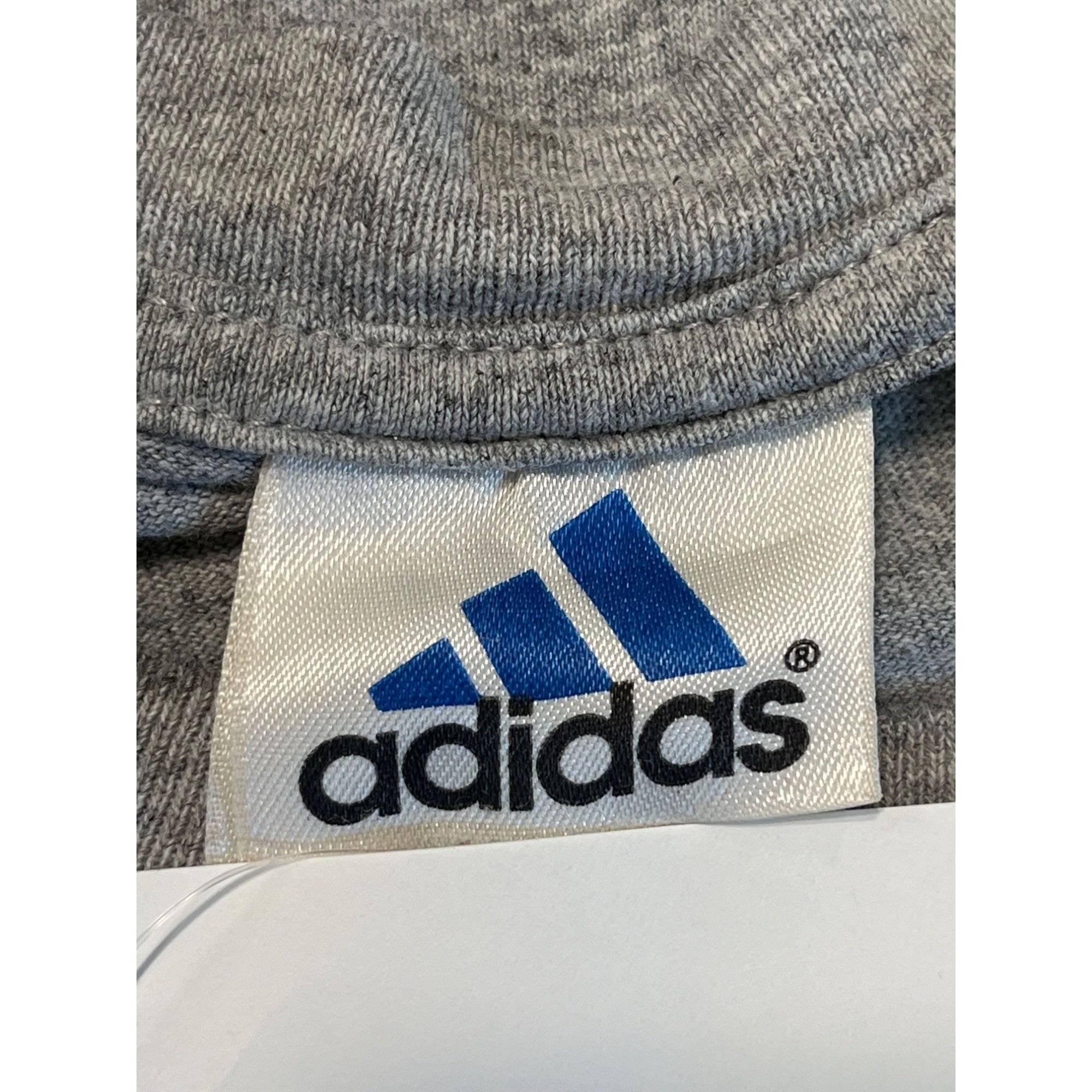 Adidas Vintage Adidas Grey Orange Logo T Size US L / EU 52-54 / 3 - 3 Thumbnail