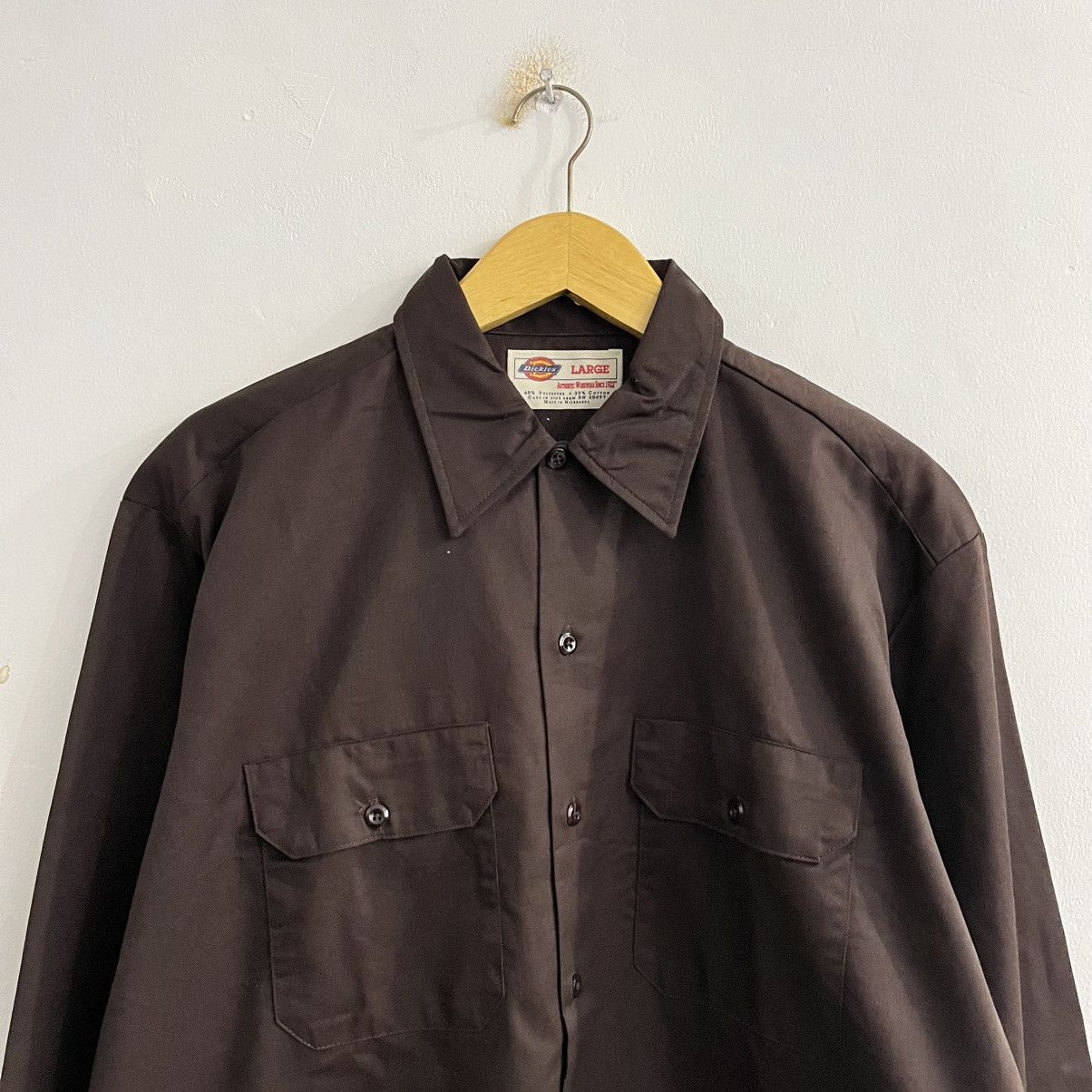 Dickies Dickies Brown Longsleeve Button Up Size US L / EU 52-54 / 3 - 2 Thumbnail
