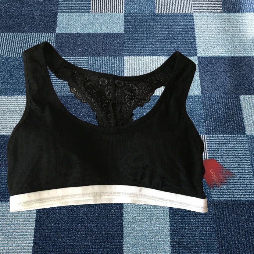 Vintage Xhilaration Bra Women XS Black Racerback Wire Free Padded Size ONE SIZE - 1 Thumbnail