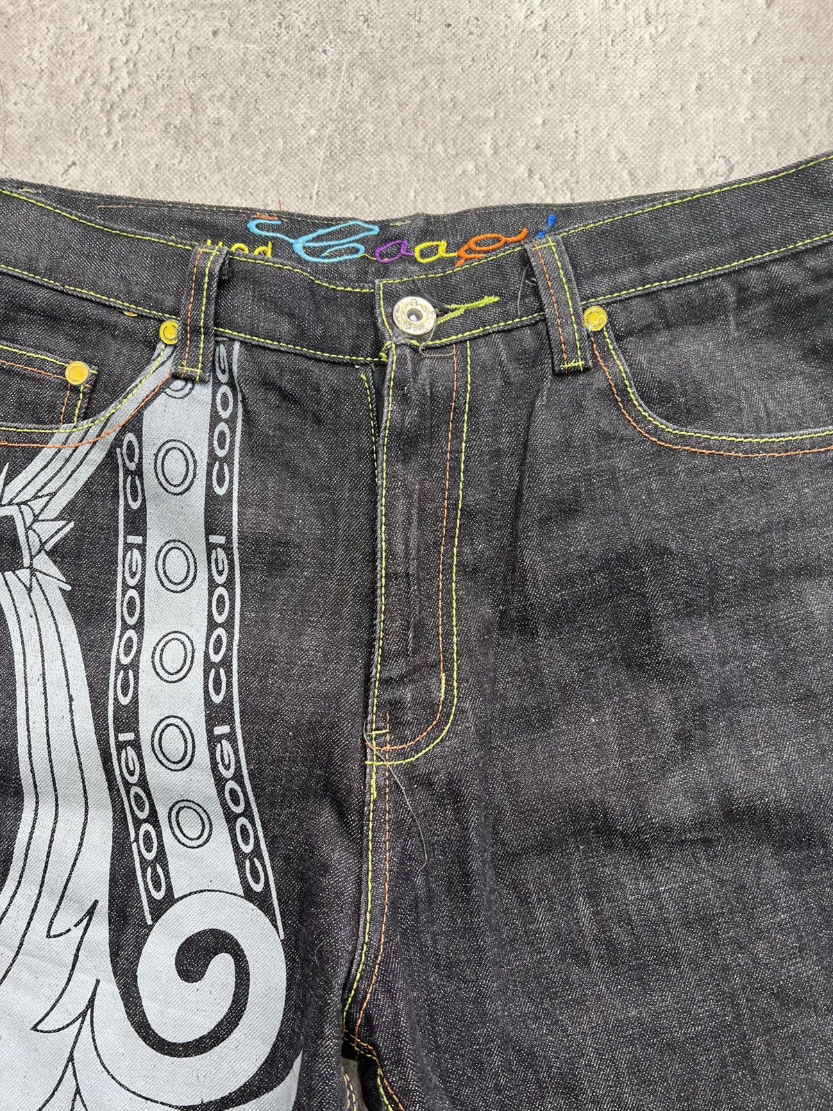 Coogi × Vintage VINTAGE BAGGY COOGI RAP PANTS SHORTS JNCO STYLE DISTRESSED Size US 32 / EU 48 - 3 Thumbnail