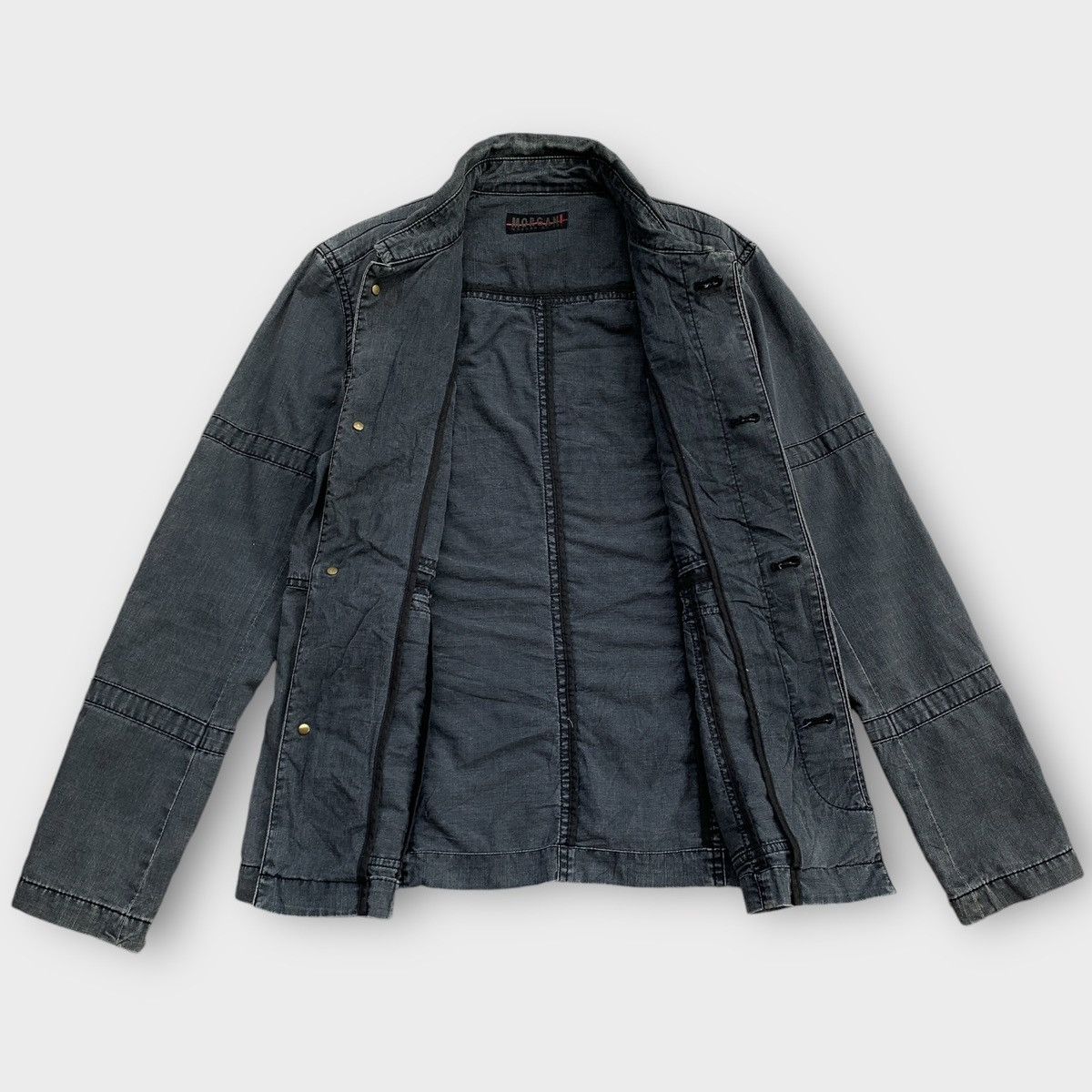 Morgan Homme × Other Morgan Homme Denim MultiPocket Utility Zipper Jacket Size M / US 6-8 / IT 42-44 - 3 Thumbnail
