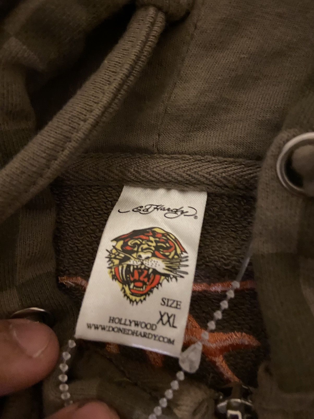 Christian Audigier Vintage Y2K Ed Hardy Hoodie checkered size Xxl Size US XXL / EU 58 / 5 - 5 Thumbnail