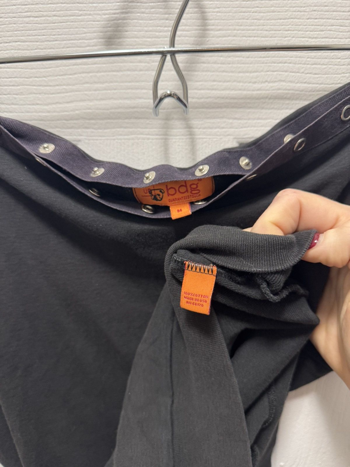Bdg BDG Avant Garde Bondage Button Adjustable Punk Top Cotton Size US S / EU 44-46 / 1 - 4 Thumbnail