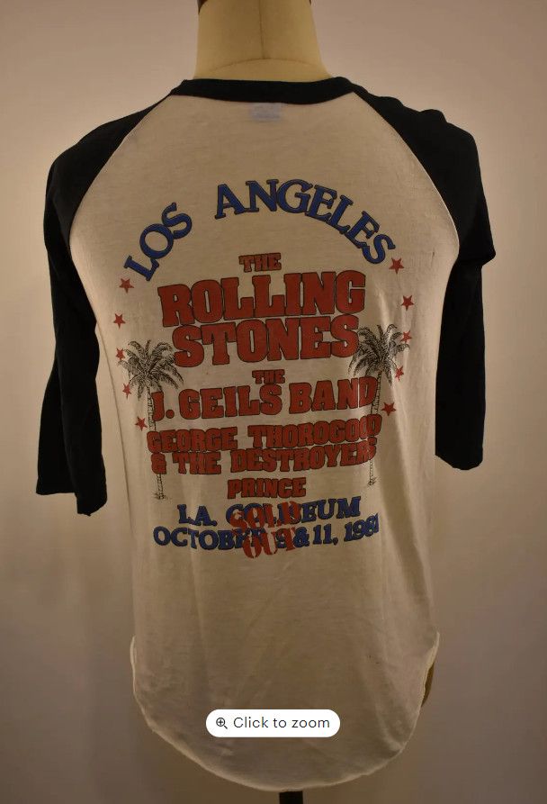 The Rolling Stones Vintage The Rolling Stones Baseball Shirt Size US M / EU 48-50 / 2 - 3 Thumbnail