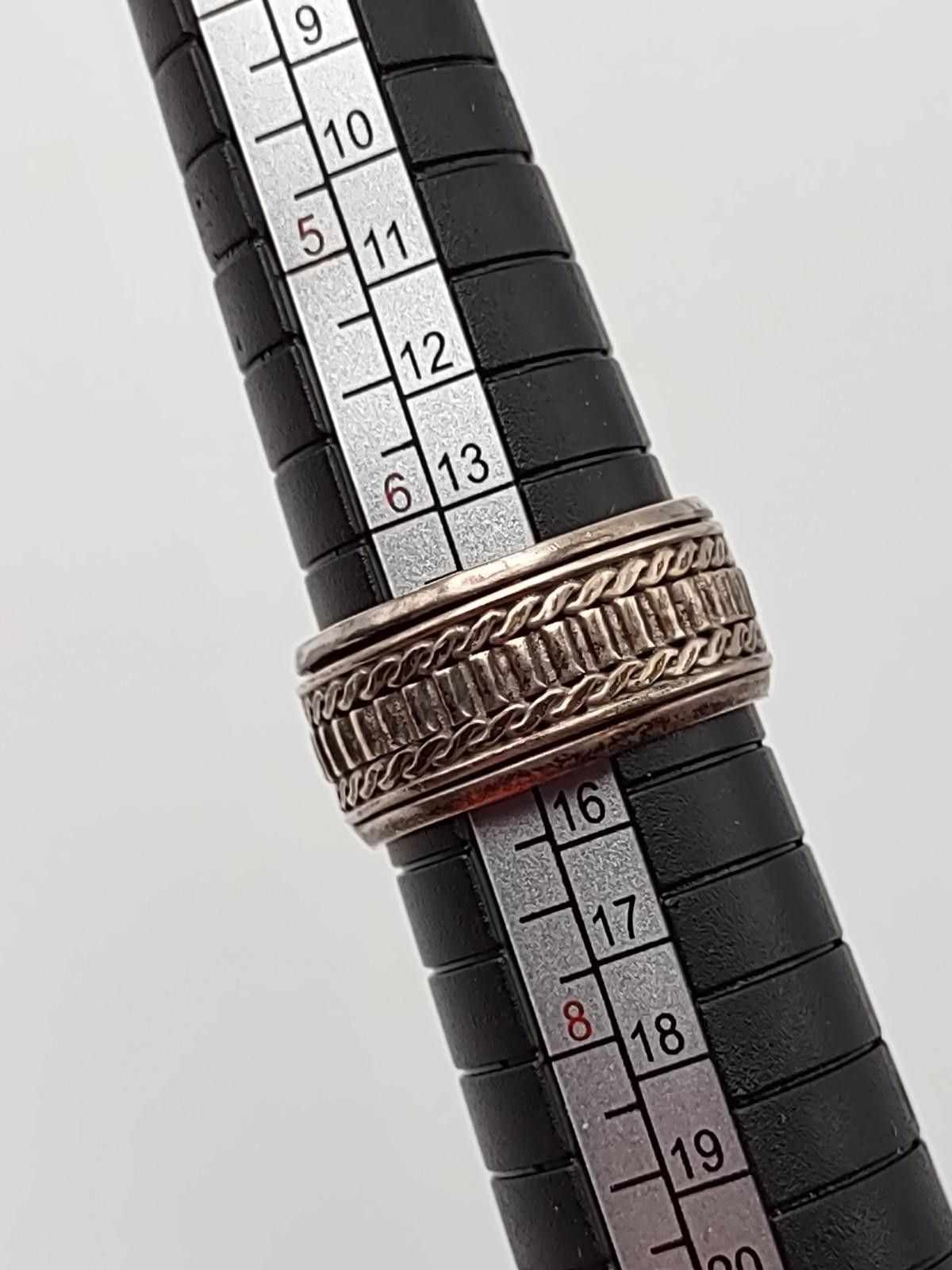 The Unbranded Brand Vintage Sterling Silver Textured Braided Band Ring Sz 7.5 Size ONE SIZE - 2 Thumbnail