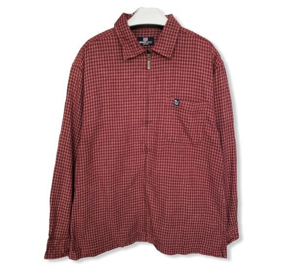 image of Michiko Koshino London Michiko London Jeans Plaid Tartan Zipper Up Shirt, Men's (Size Medium)