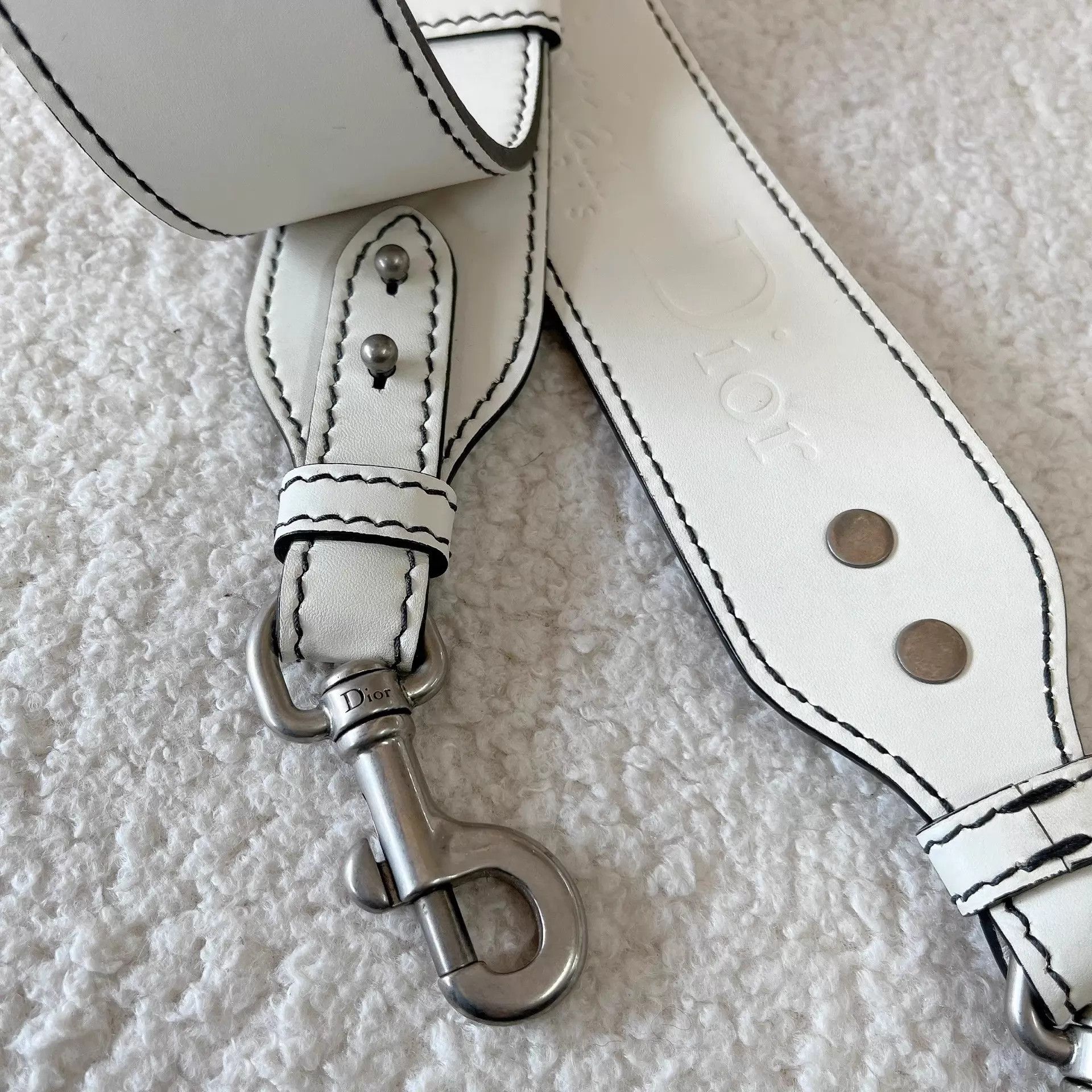 Dior Dior white leather shoulder strap pre-owned Size ONE SIZE - 4 Thumbnail