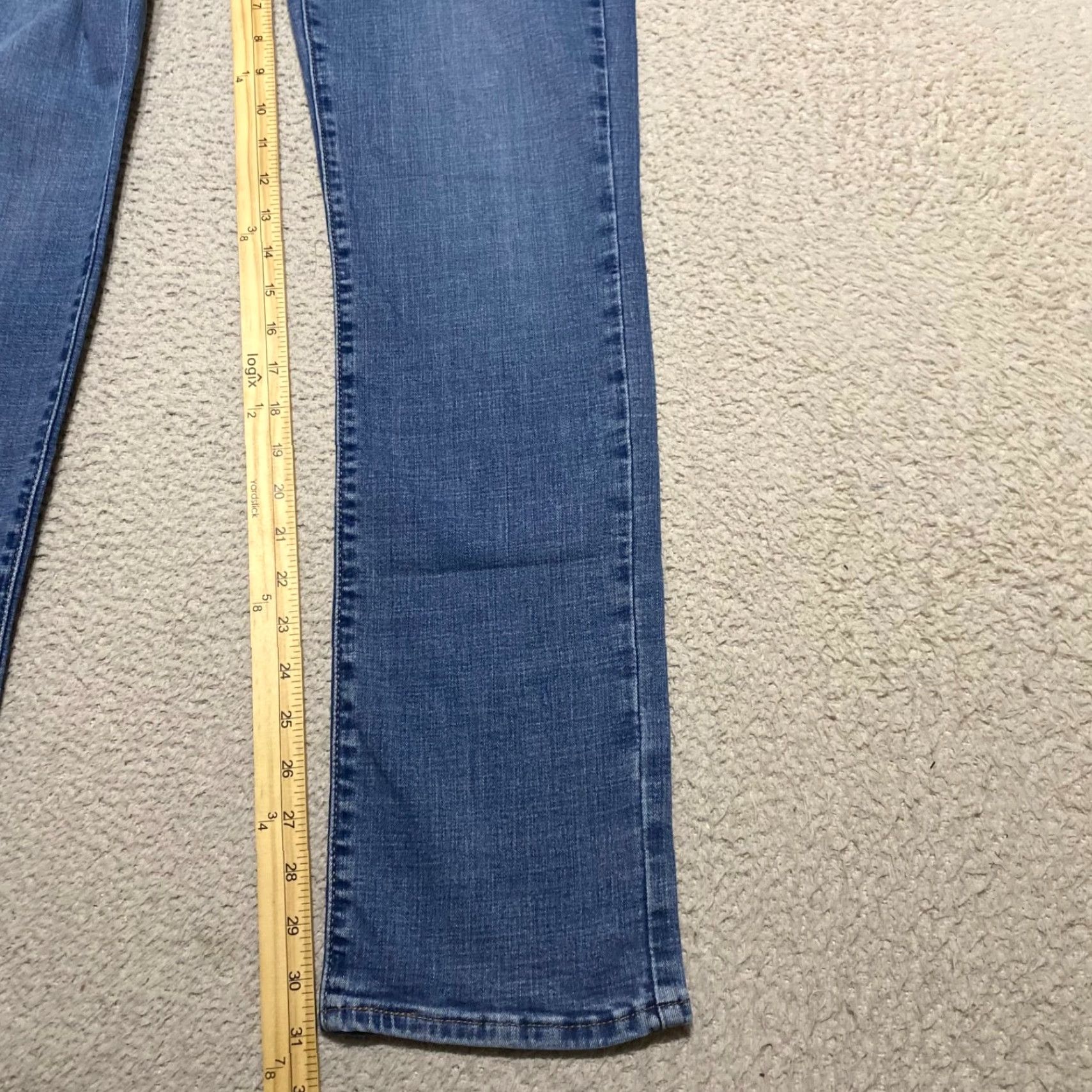 Levi's Levi's Jeans Women Mid Rise Straight 5-Pocket Denim Blue XS-XL Medium Wash 31in Inseam Size 29" - 6 Thumbnail