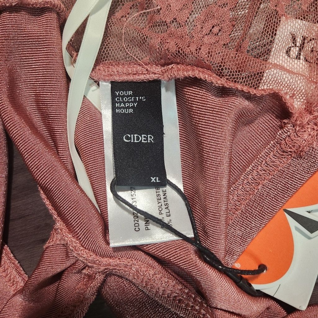 Cider NWT Cider Womens Pink Knot Front Sheer Crop Top XL Size XL / US 12-14 / IT 48-50 - 5 Thumbnail