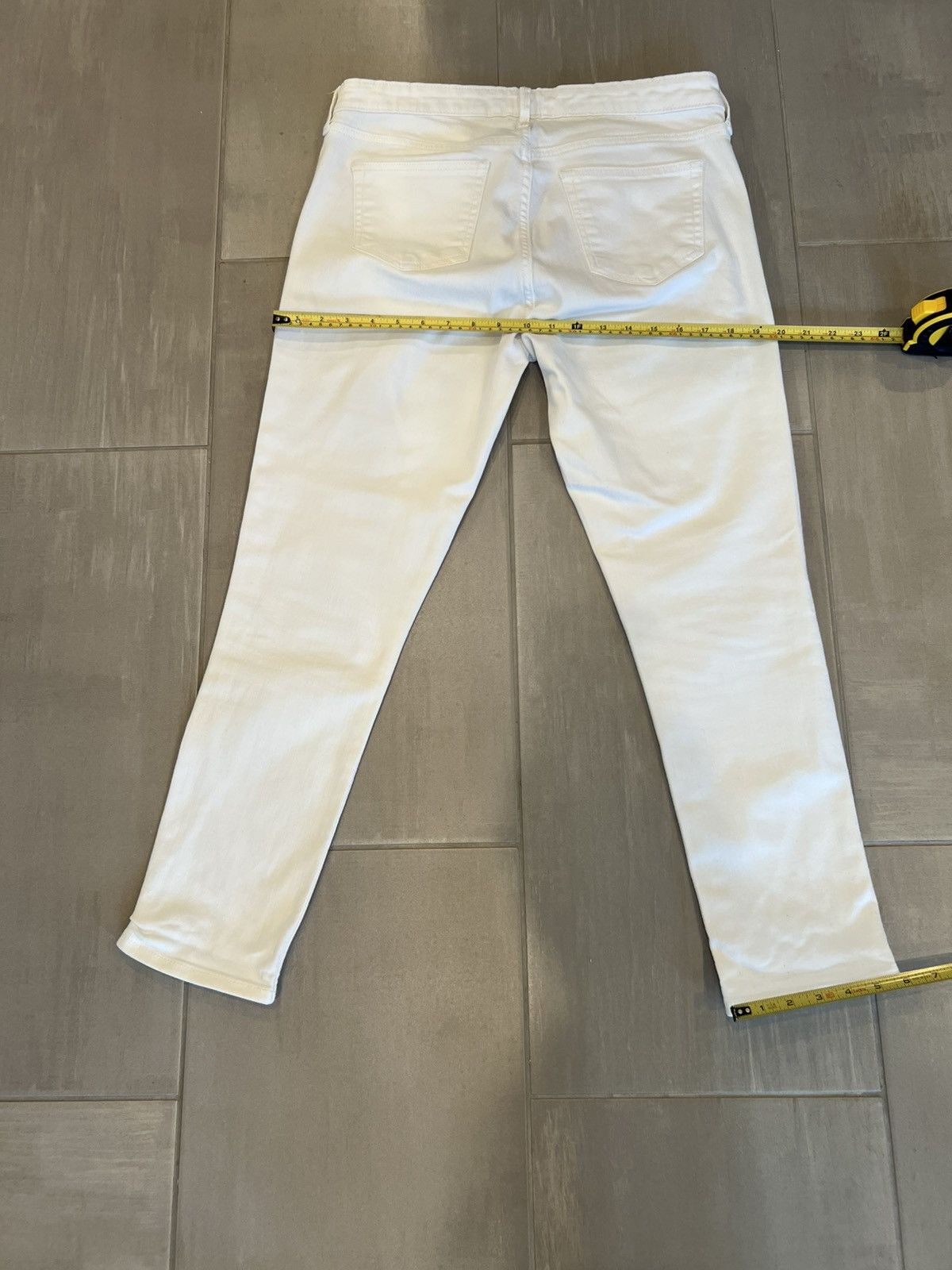 Gap GAP Girlfriend White Jeans Size 10 Size 32" / US 10 / IT 46 - 8 Thumbnail