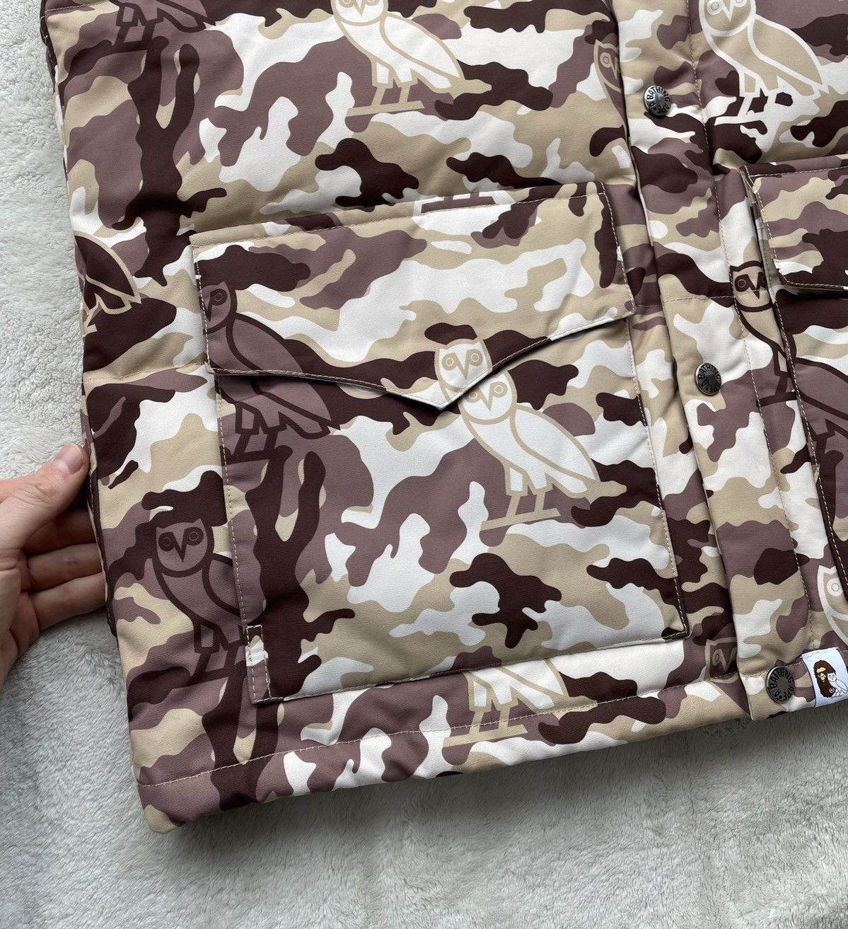 Bape × October's Very Own Bape x OVO Beige Woodland Camo Vest Size US L / EU 52-54 / 3 - 4 Thumbnail