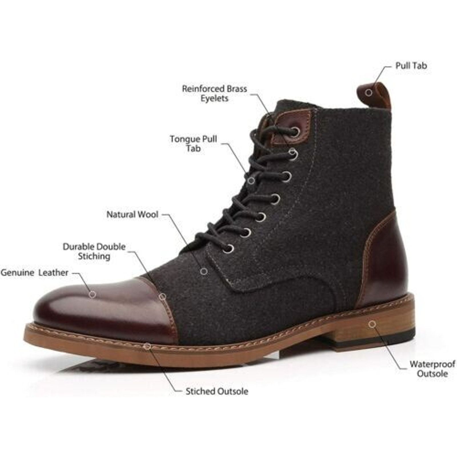 La Milano LA MILANO Men’s Stance II Leather Boots i Size 9 EUC Size US 9 / EU 42 - 10 Thumbnail