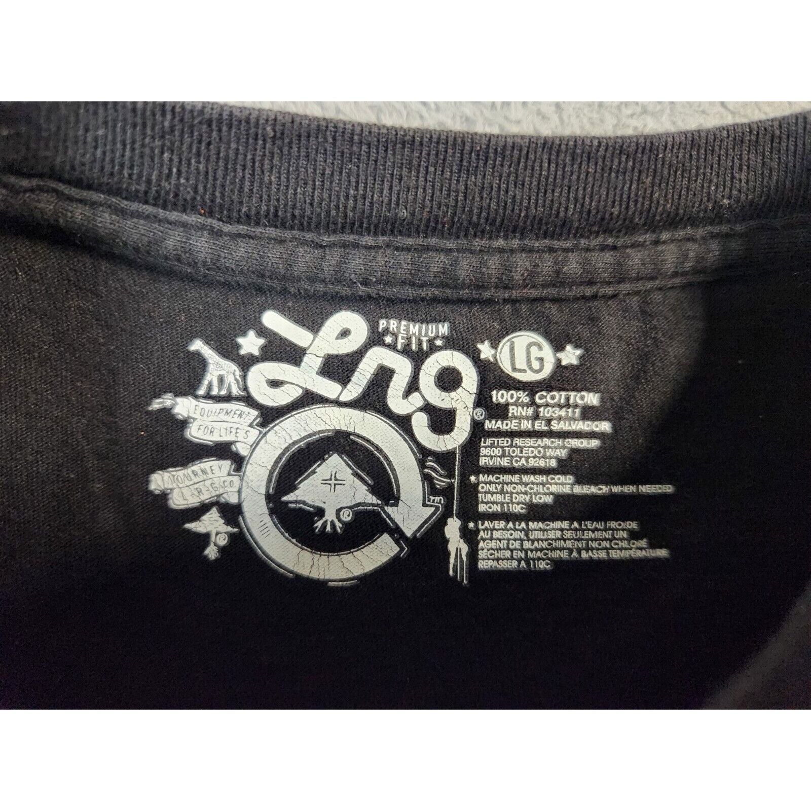 LRG LRG Shirt Adult Mens Large Black Blood Sweat and Leave Lifte Size US L / EU 52-54 / 3 - 4 Thumbnail