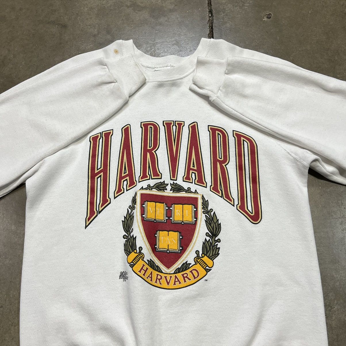 Russell Athletic × Vintage Vintage 80s Harvard University Crewneck Raglan College Size US L / EU 52-54 / 3 - 6 Thumbnail