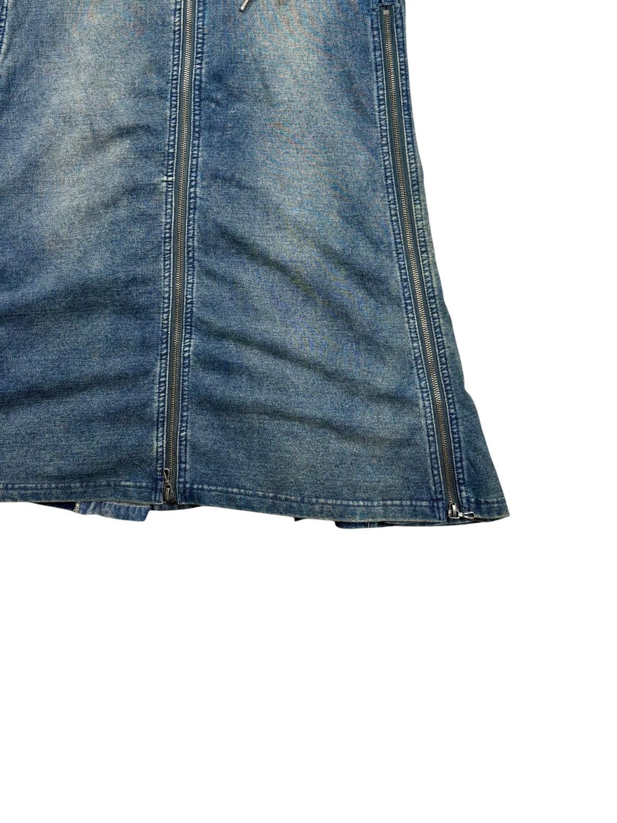 GOA Archive GOA - Maxi Multizips Skirt Denim Size 29" - 8 Thumbnail