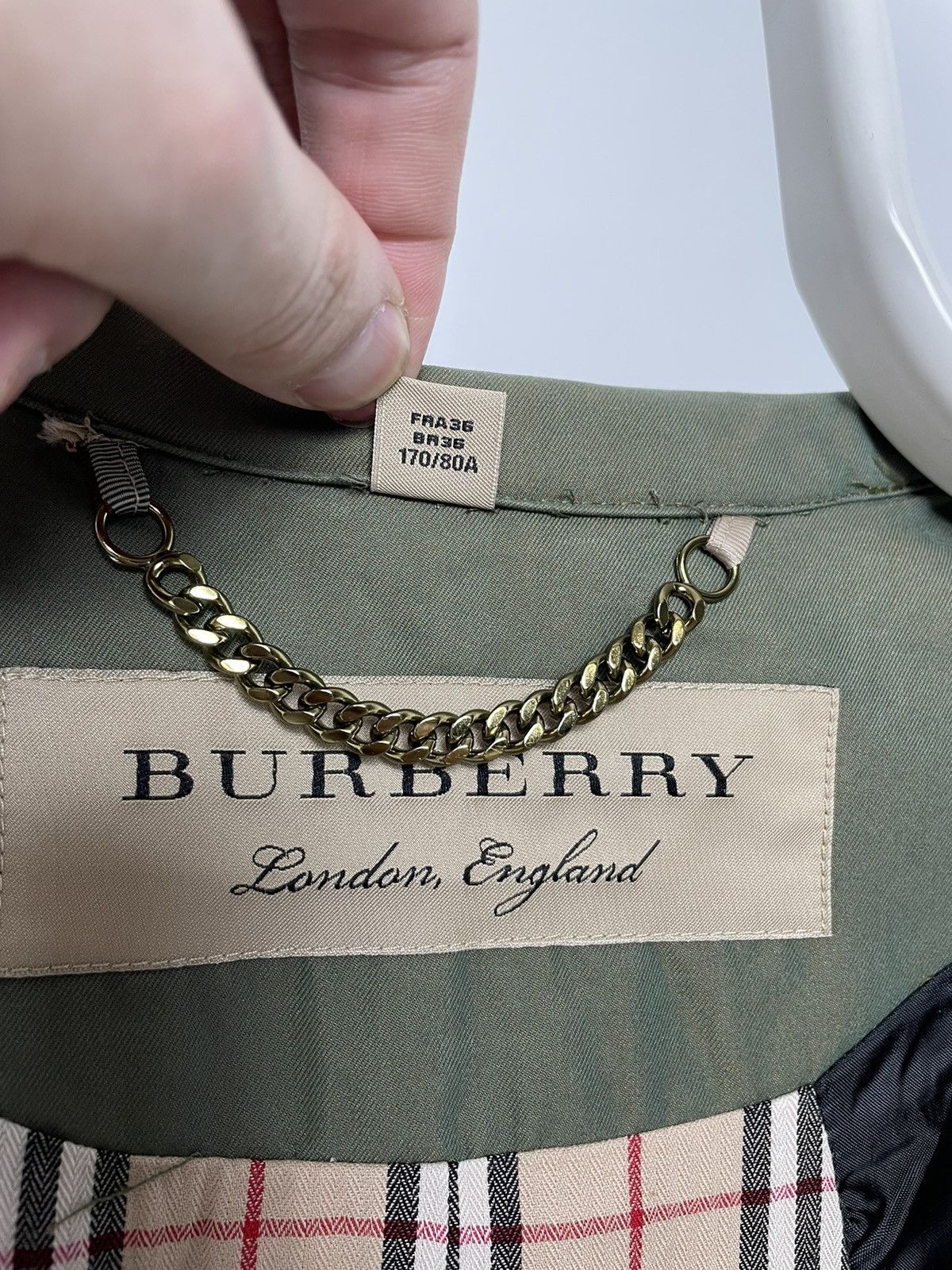 Burberry Burberry London England Trench Coat nova check UK 6 Women’s Size XS / US 0-2 / IT 36-38 - 10 Thumbnail