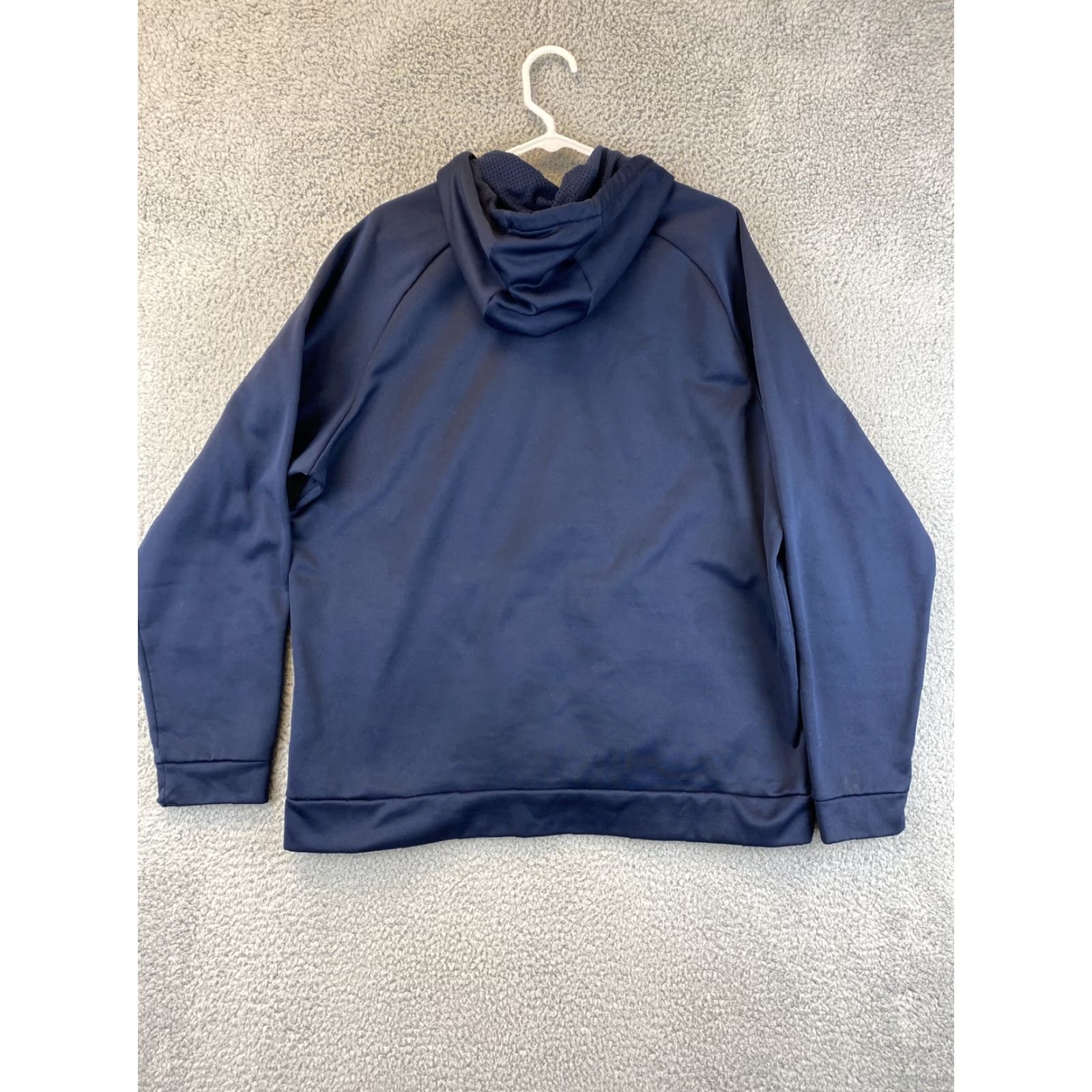 Nike Nike Dri-Fit Pullover Hoodie Sweatshirt Men XL Navy Blue 65-15 Kangaroo Pocket Hooded Zip? Size US XL / EU 56 / 4 - 7 Thumbnail