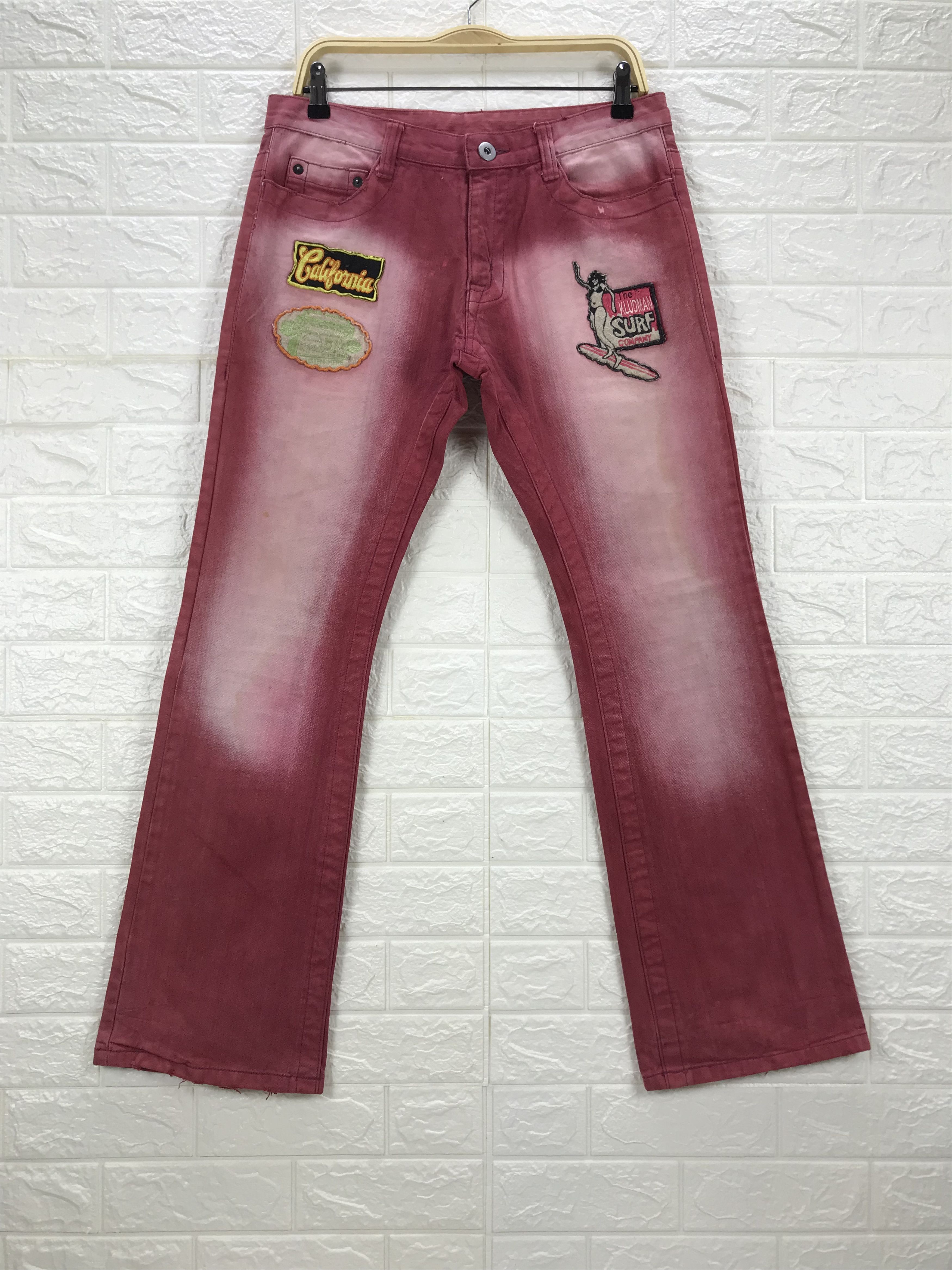 Hysteric Glamour Vintage Hysteric Glamour Patched Hawaiian Flare Jeans Size US 32 / EU 48 - 1 Thumbnail