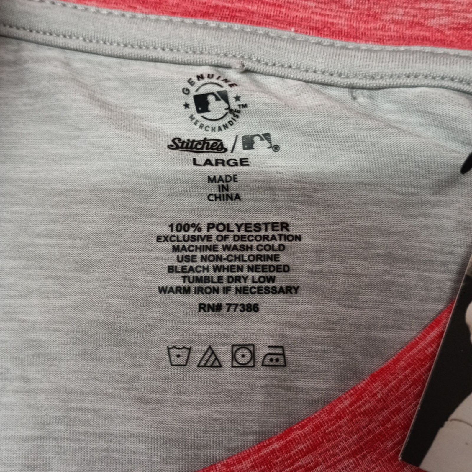 Stitch's Jeans Washington Nationals Shirt Mens L Gray Stitches Baseball MLB Size US L / EU 52-54 / 3 - 5 Thumbnail