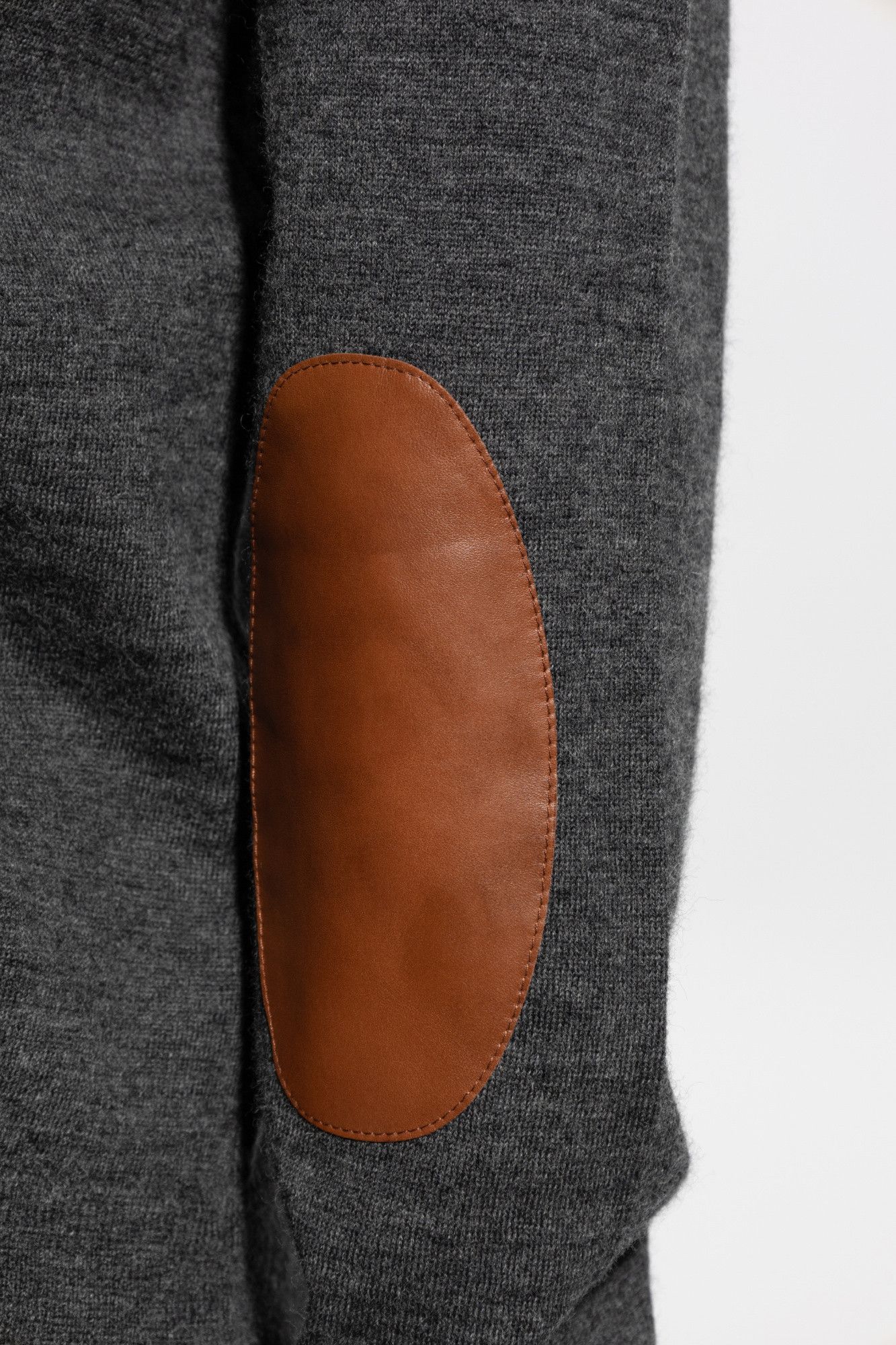 Maison Margiela o1s22i1n1024 Contrast Patch Pullover Sweater in Grey Size US M / EU 48-50 / 2 - 5 Thumbnail