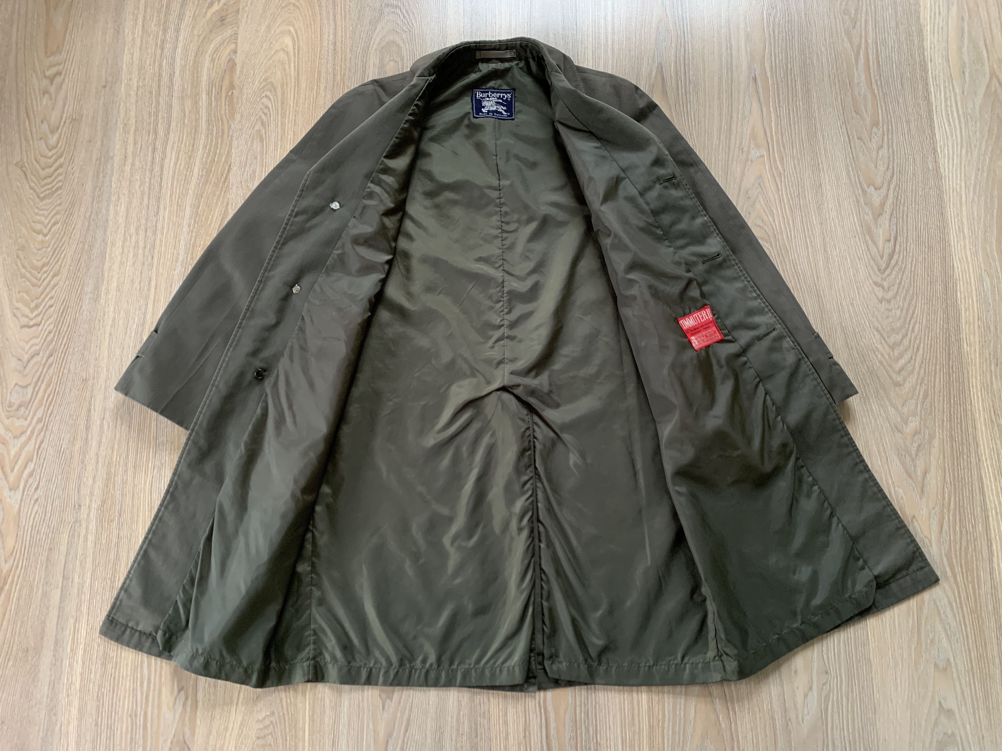 Burberry × Vintage Vintage Rare Burberrys Commuter II Olive Trench Coat Size US M / EU 48-50 / 2 - 4 Thumbnail