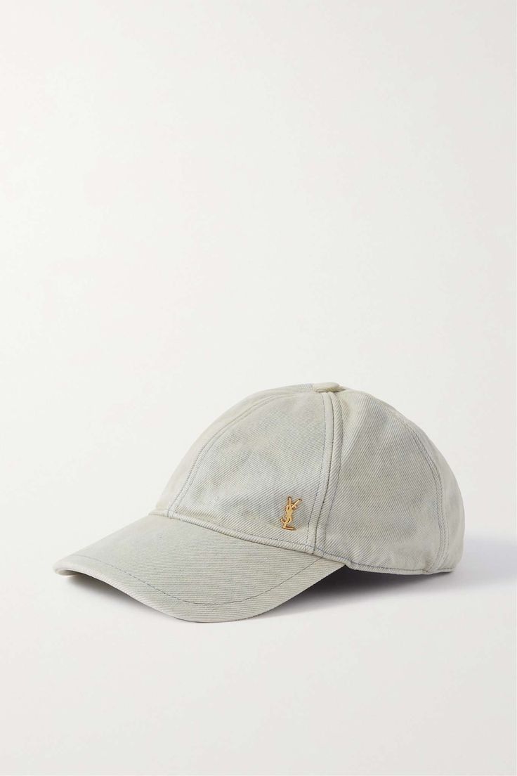 Saint Laurent Paris Denim Logo Baseball Cap Hat Size ONE SIZE - 1 Thumbnail