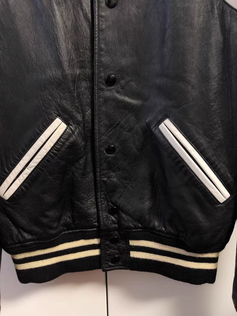 Saint Laurent Paris Saint Laurent 16fw full leather black baseball jacket -DMC Size US S / EU 44-46 / 1 - 4 Thumbnail