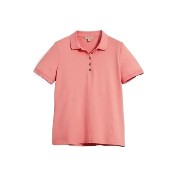 Burberry Burberry SS22 Pink Short Sleeve Polo Shirt 0079 Size M / US 6-8 / IT 42-44 - 1 Thumbnail