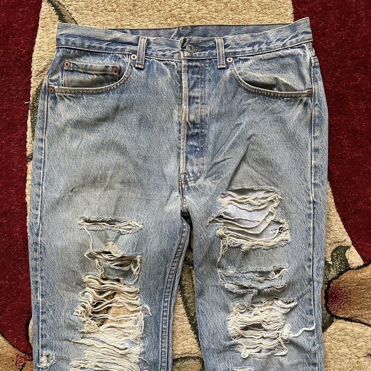 Levi's × Vintage Vintage Levi’s 501 Distressed Jeans USA Size US 33 - 3 Thumbnail