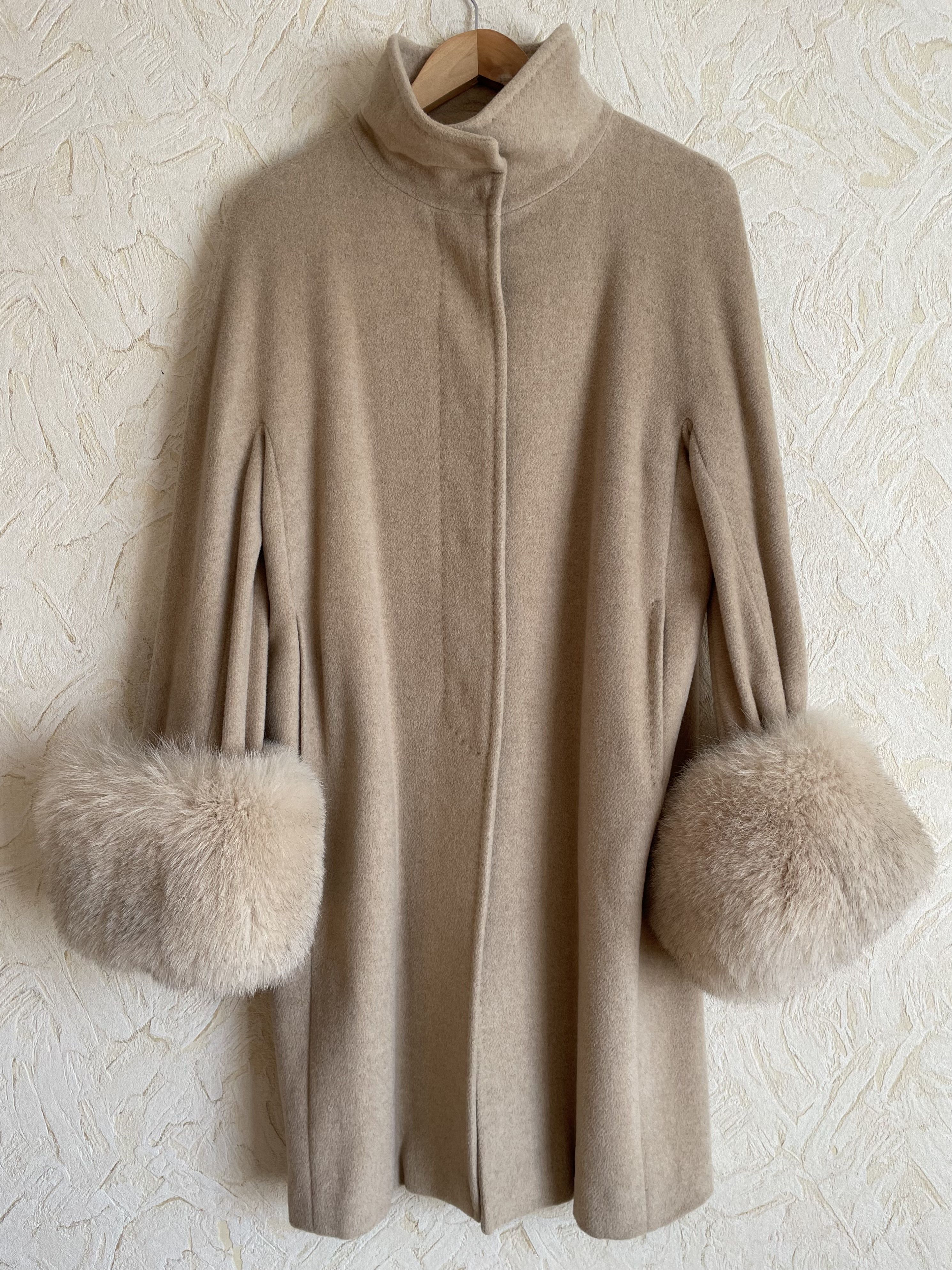 Max Mara Ivory Wool Blend Orma Coat | Grailed