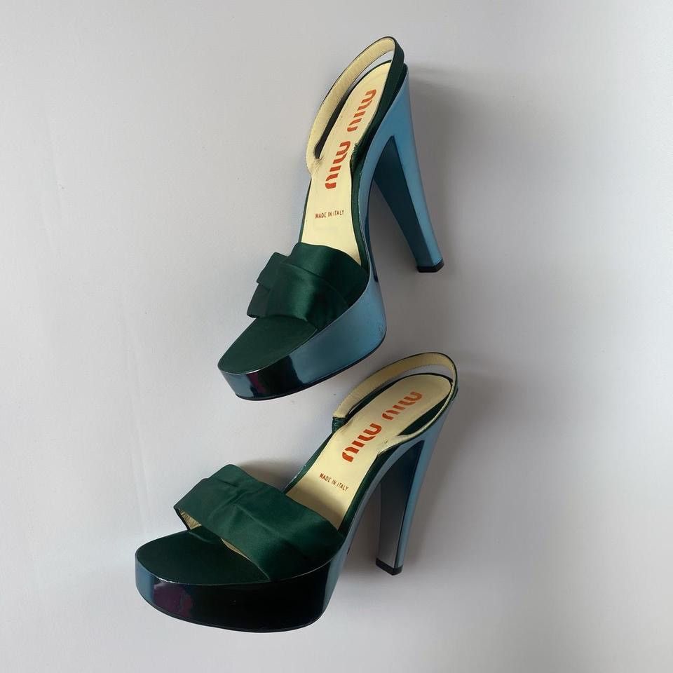 Miu Miu × Vintage miu miu spring/summer 1998 heels Size US 7.5 / IT 37.5 - 2 Thumbnail