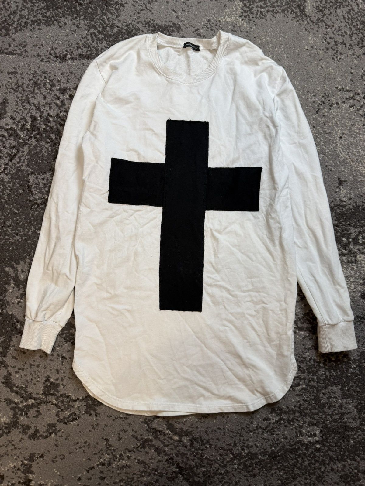 Le Grande Bleu (L.G.B.) Y2k Italy Opium L.G.B style Japanese Cross Embroidered Long Size US M / EU 48-50 / 2 - 1 Thumbnail