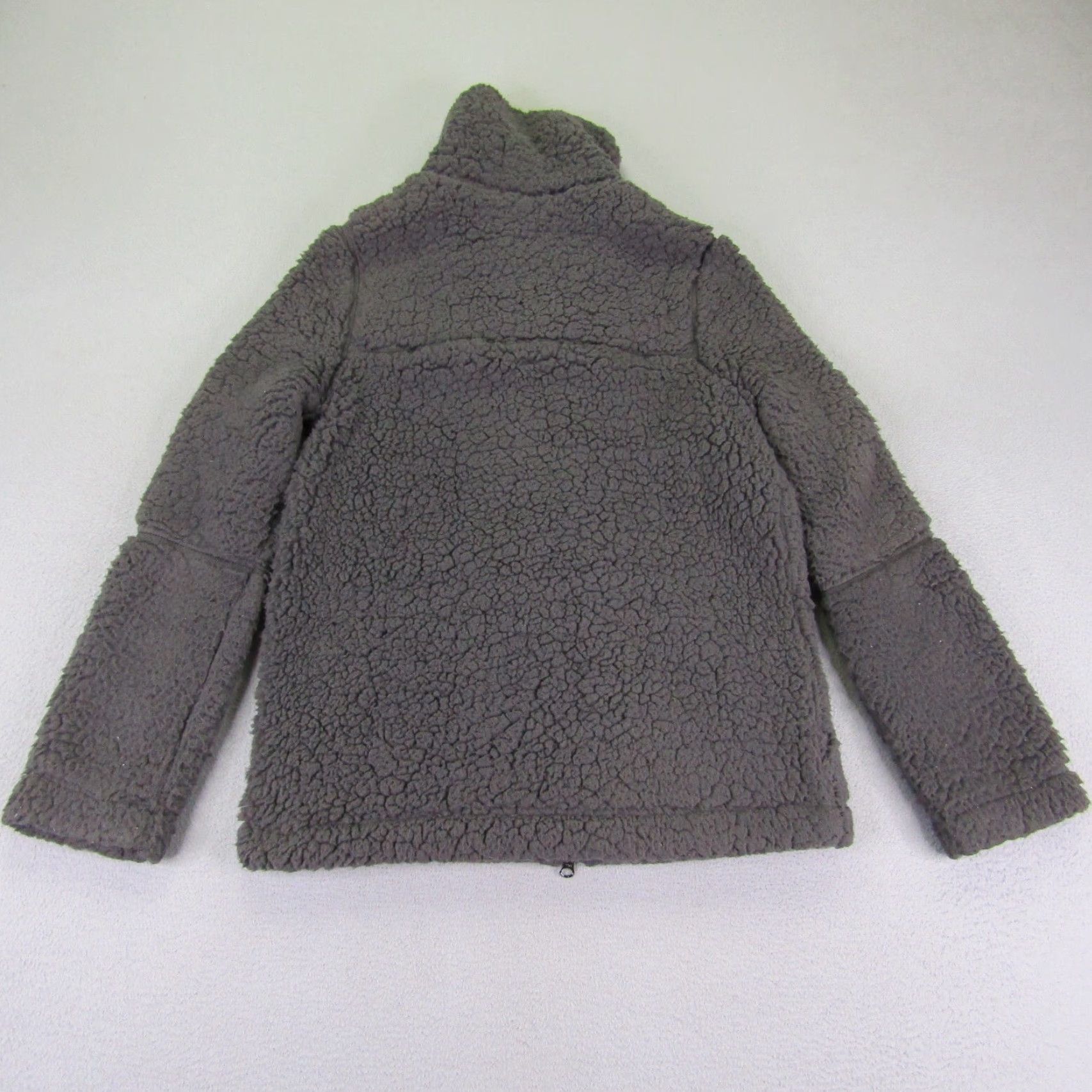 Vintage Zella Jacket Womens XS Gray Sherpa Fleece Full Zip Zipper Pockets Casual Outdoor Size XS / US 0-2 / IT 36-38 - 4 Thumbnail