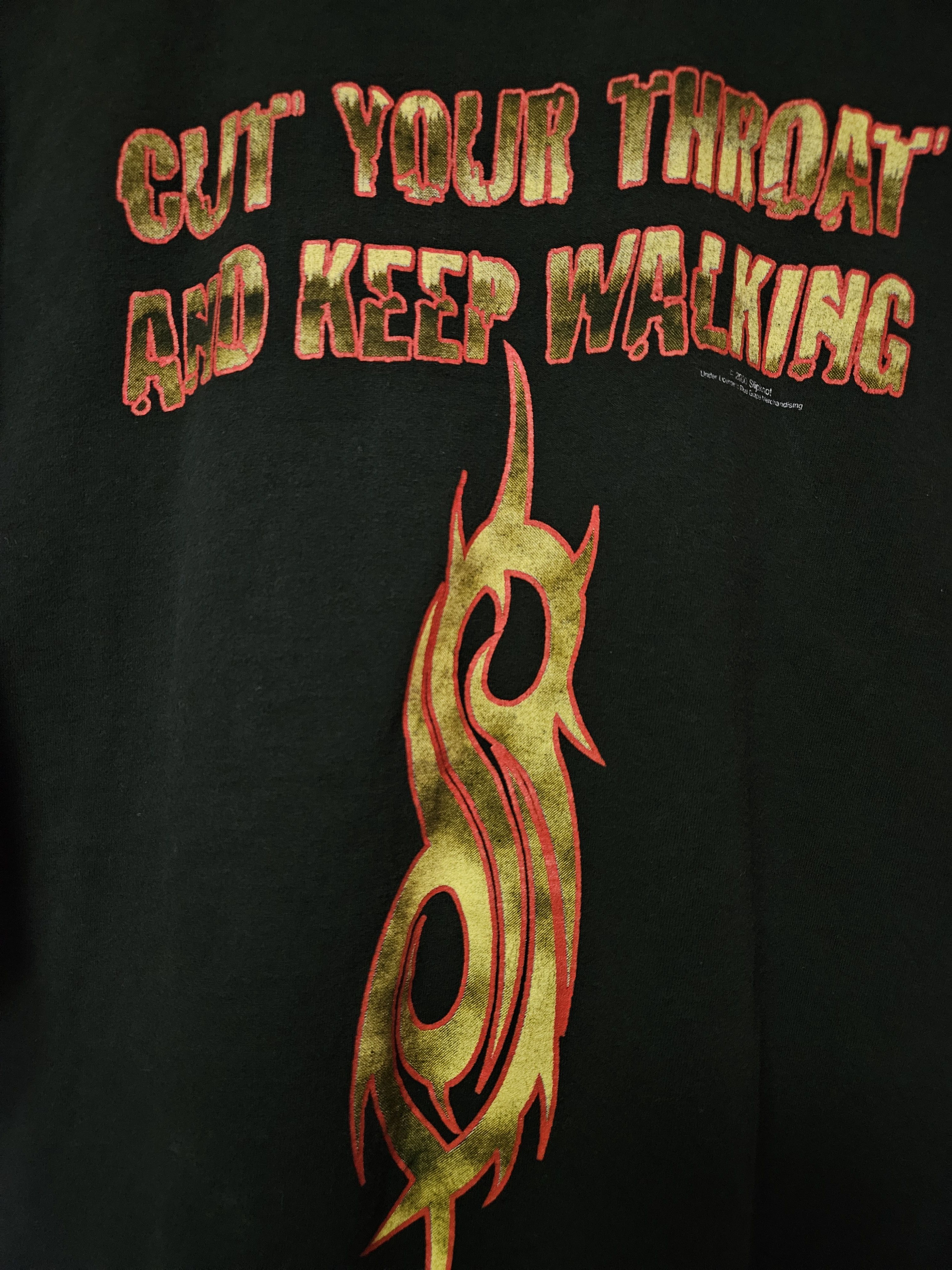 Band Tees Slipknot Cut Your Throat And Keep Walking Vintage Shirt Size US XXL / EU 58 / 5 - 9 Thumbnail