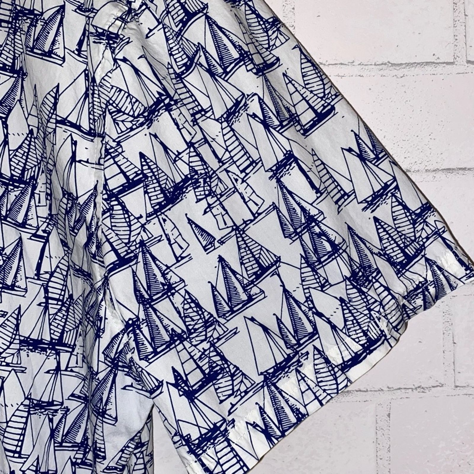 Barbour Barbour $129 Mens Sailboat Print Short Sleeve Shirt XL Size US XL / EU 56 / 4 - 4 Thumbnail