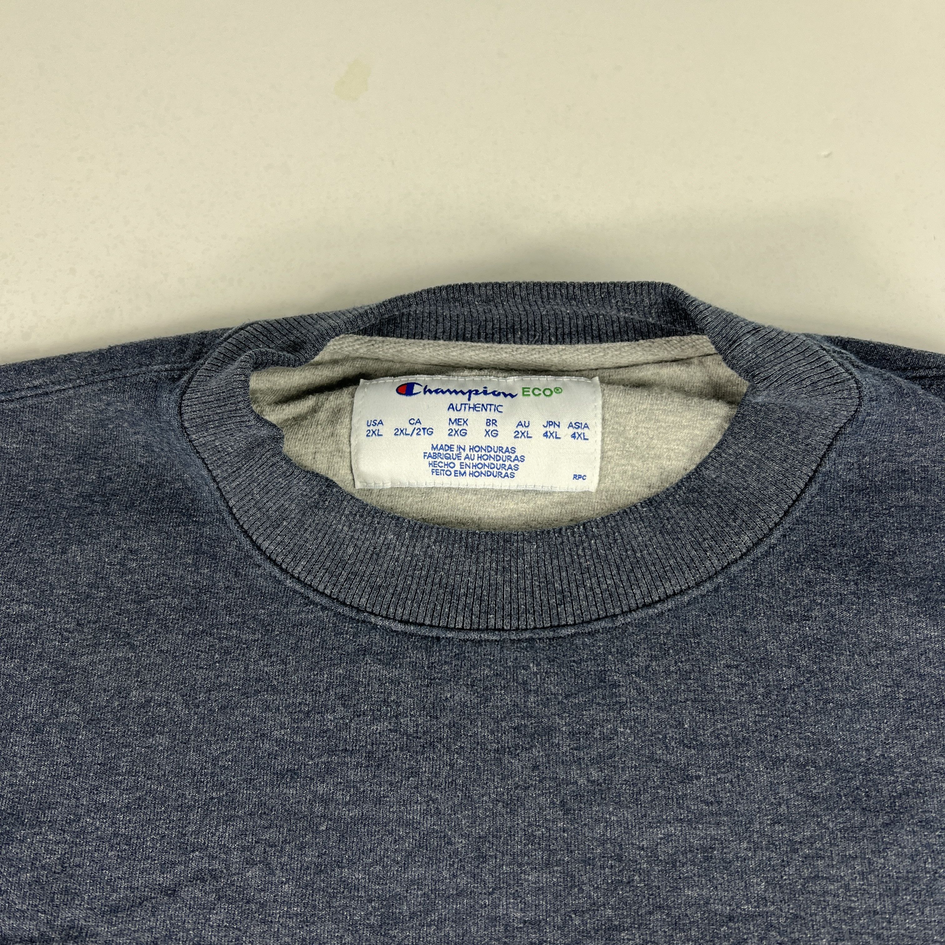 Champion Champion Sweatshirt Faded Blank Eco Fleece Crewneck Size US XXL / EU 58 / 5 - 3 Thumbnail