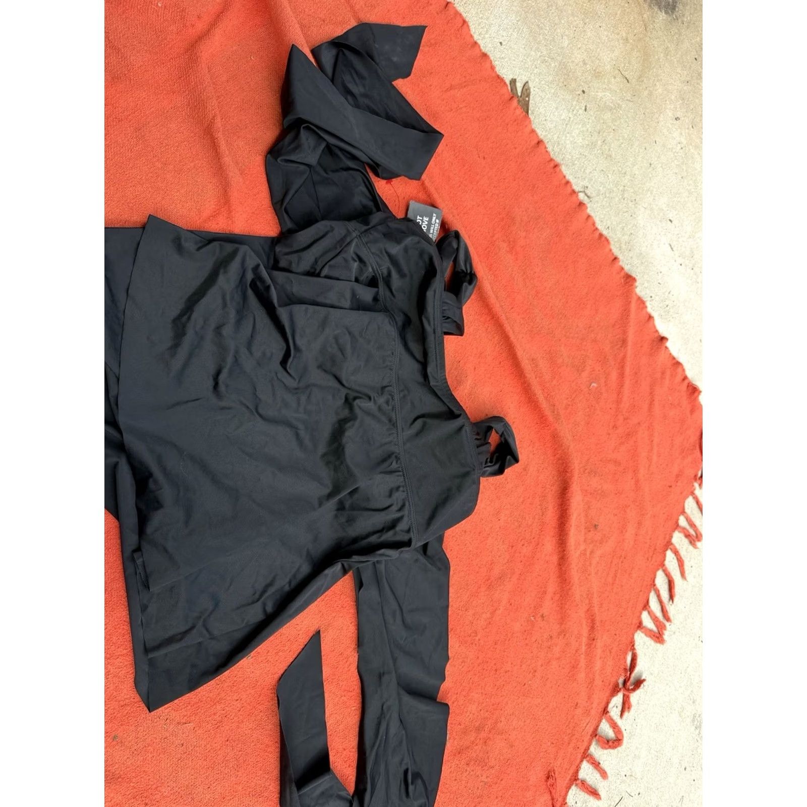 Vintage VINTAGE Swimsuits For All Black Tankini 18W Adjustable Straps Women Tankini Top Bikini Bottom New With Tags Size ONE SIZE - 4 Thumbnail