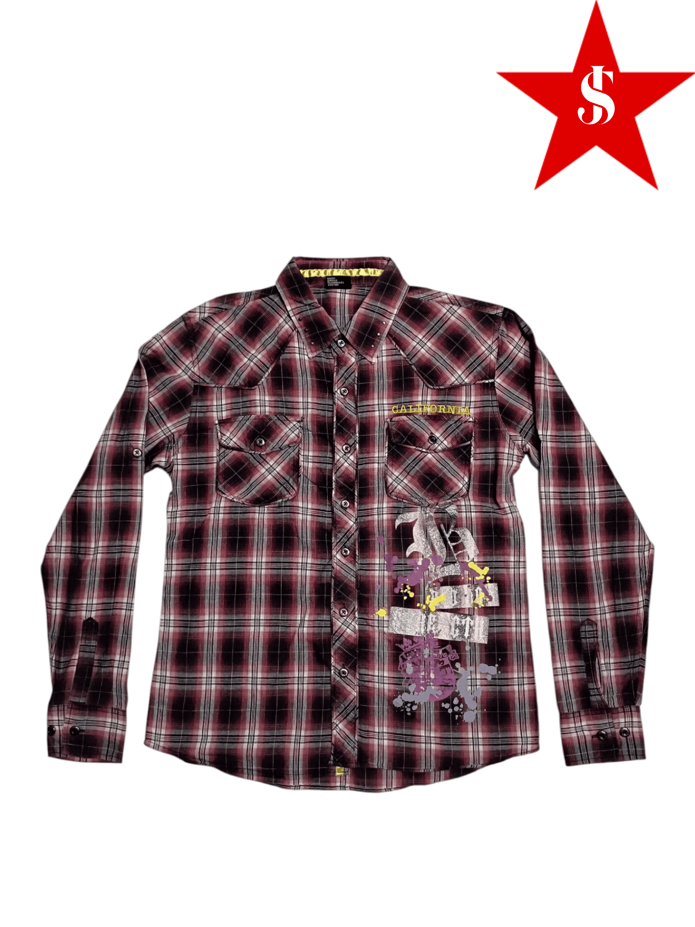 Vintage Vintage Y2K Bad Boy Plaid Print and Patch Shirt Size US M / EU 48-50 / 2 - 1 Thumbnail