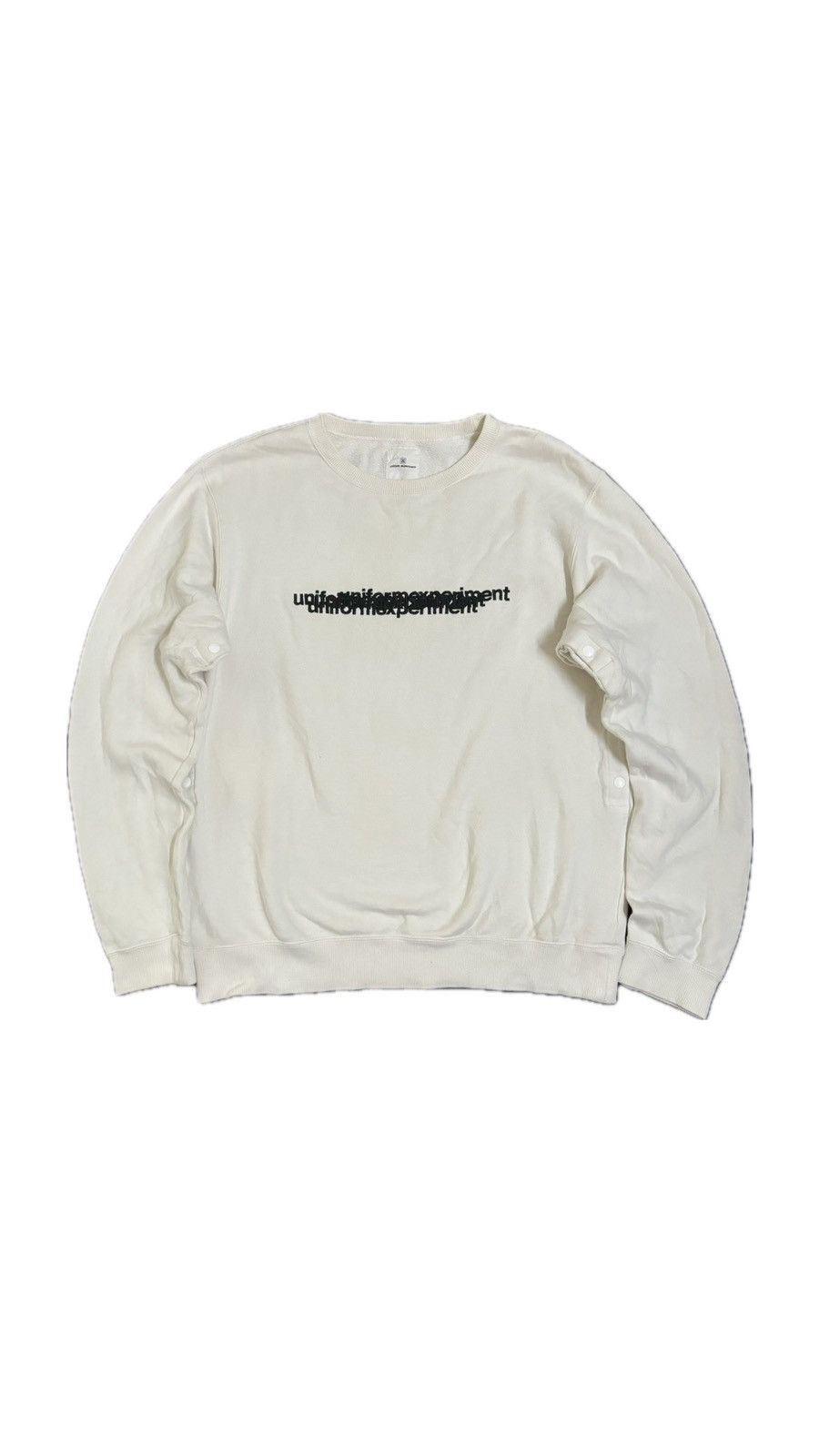 image of Sophnet Uniform Experiment x Uniform Experiment Sophnet. Crewneck Sweatshirt in White (Size Medium)