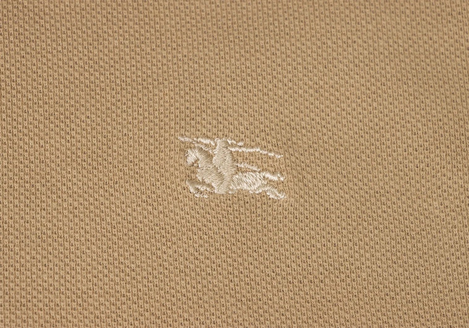 Burberry Embroidered Short Sleeve Polo Shirt in Beige L Size US L / EU 52-54 / 3 - 9 Thumbnail