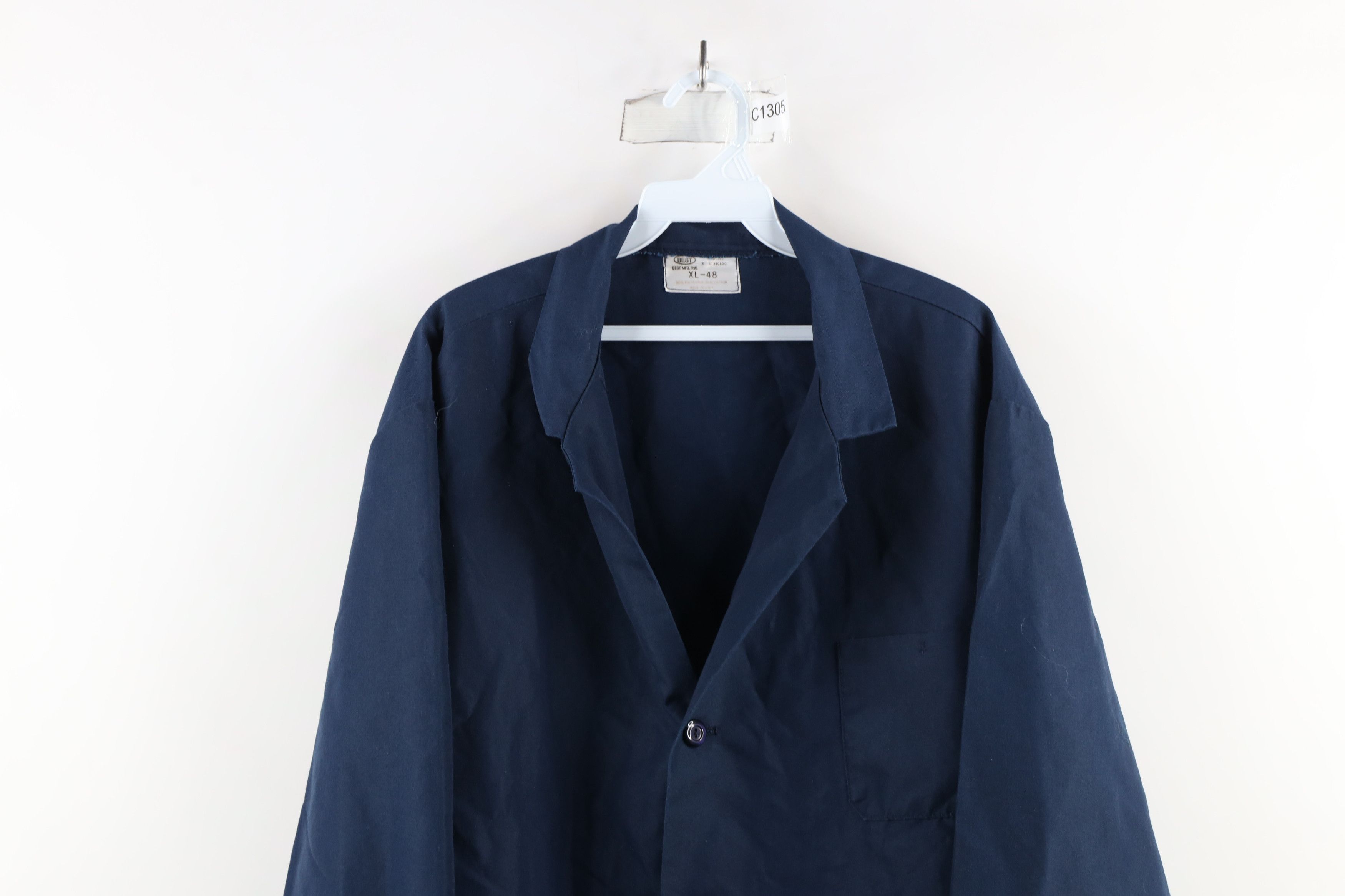 Vintage Vintage 70s Streetwear Mechanic Button Lab Coat Jacket USA Size US XL / EU 56 / 4 - 2 Thumbnail