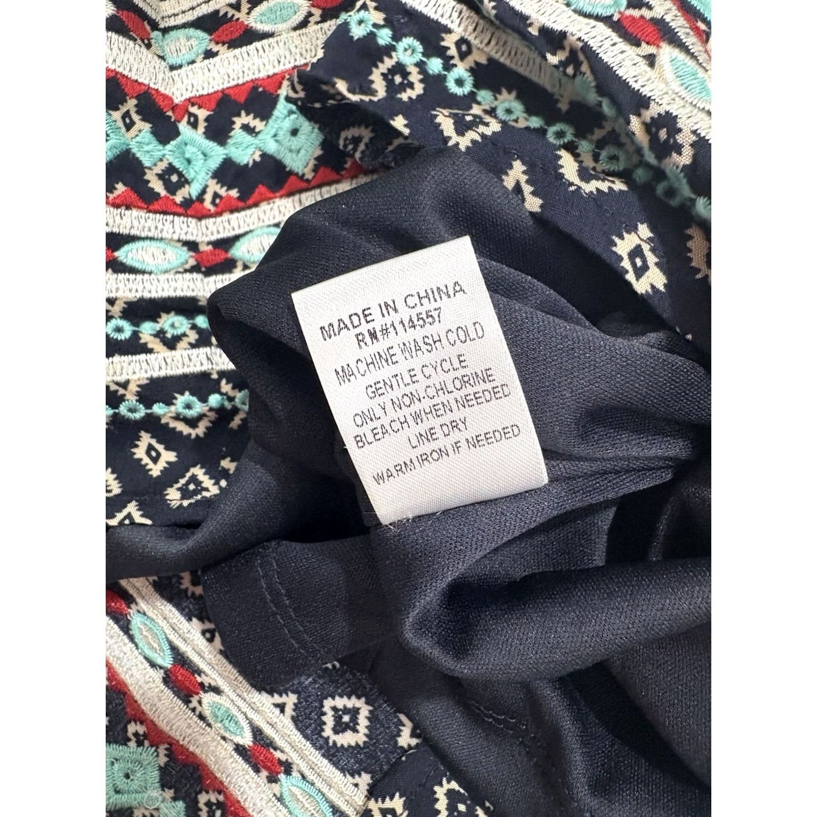 Vintage THML Dress Womens M New Faye Embroidered Geometric Sleeveless Size Halter NWT Size M / US 6-8 / IT 42-44 - 5 Thumbnail