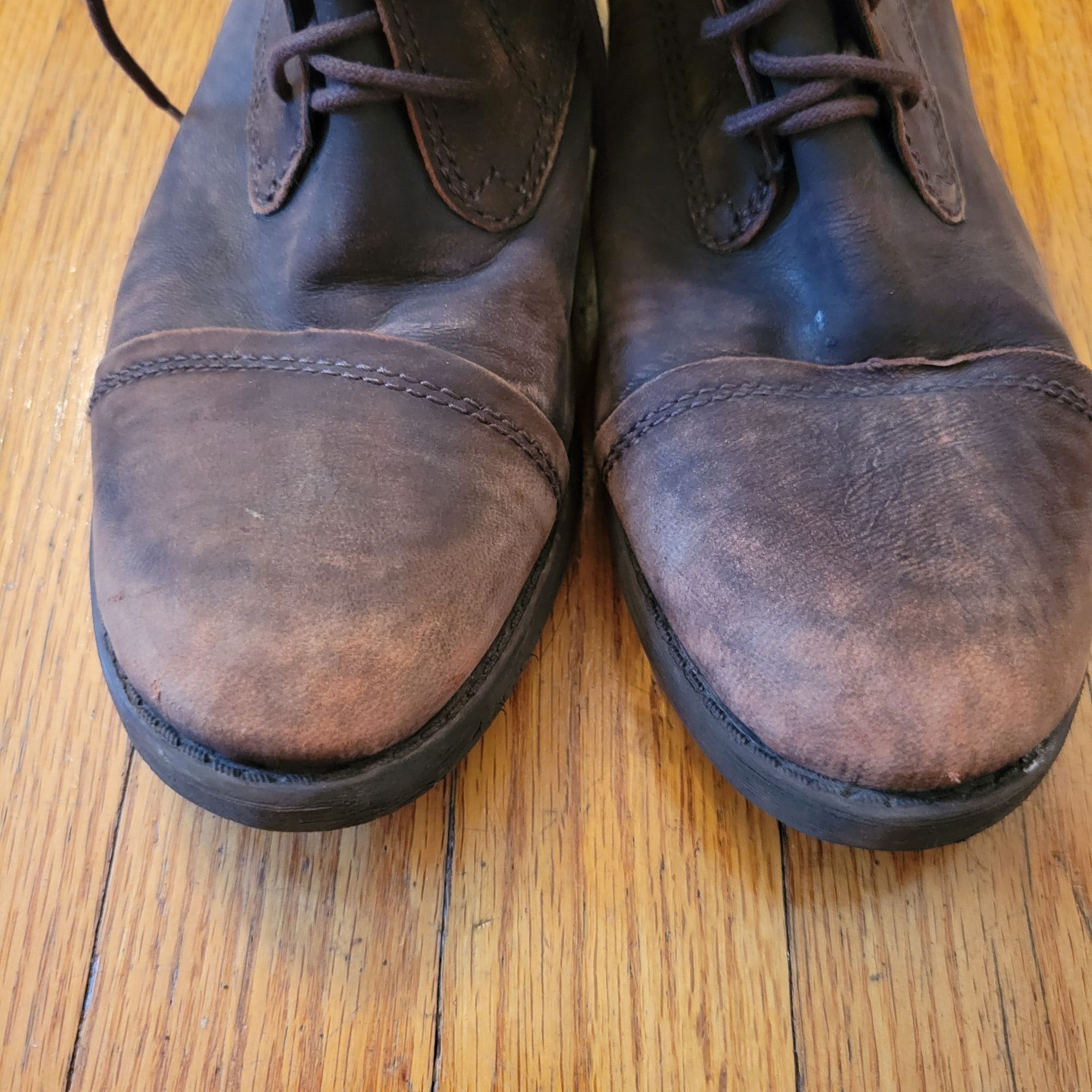 Lucky Brand Lucky Brand RIA Tall Brown Leather Field Riding Boots Lace U Size US 7 / IT 37 - 12 Thumbnail