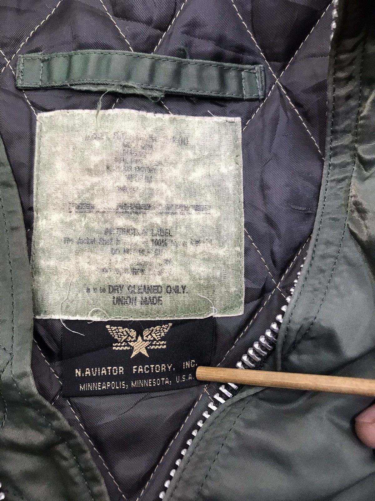Vintage 🔥RARE🔥VINTAGE MILITARY FLIGHT JACKET Size US L / EU 52-54 / 3 - 6 Thumbnail