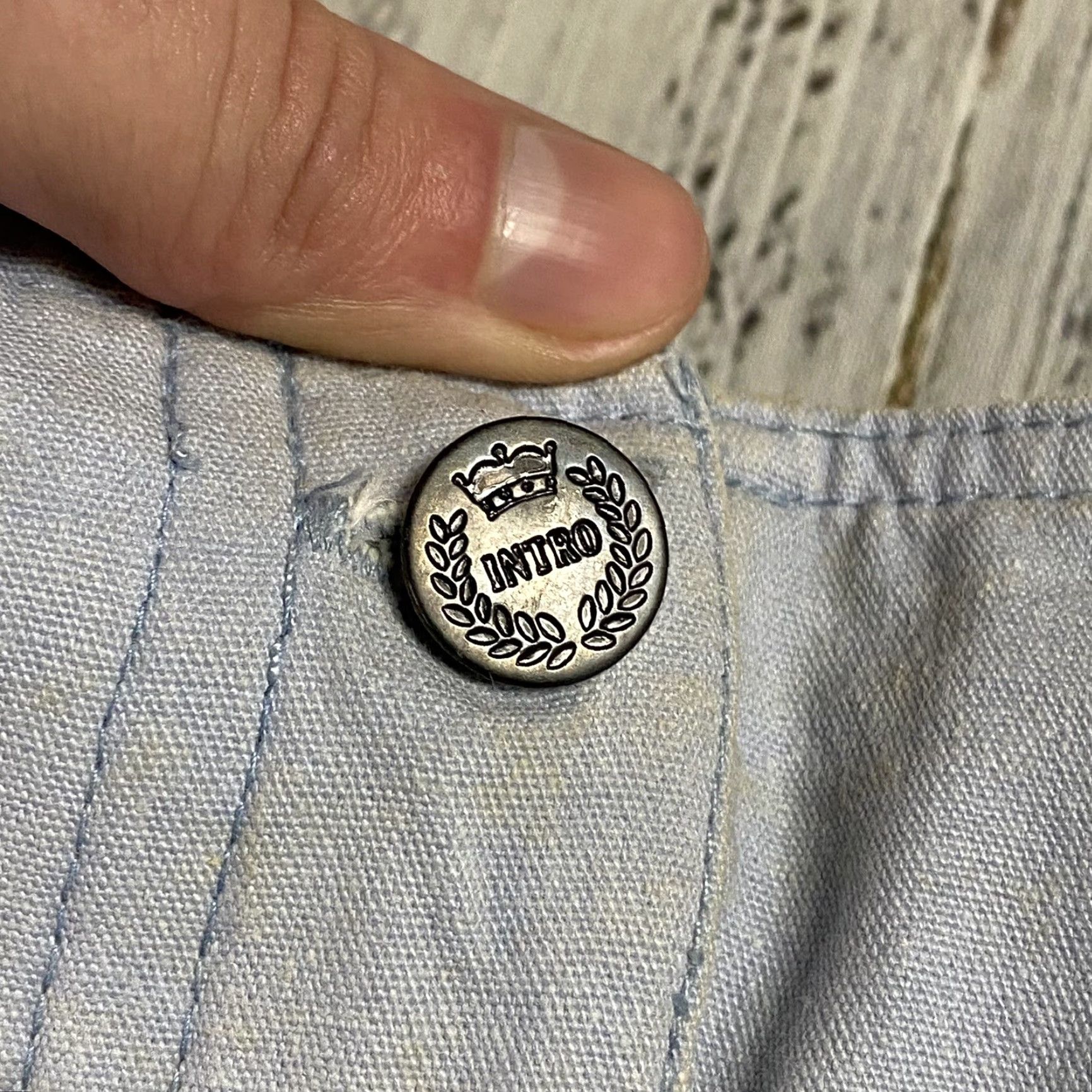 Mason's VTG Mason MOM High Waisted Classic Jeans Blue Pleated Zip 14 Womens Chino Straight 80s Size 36" / US 14 / IT 50 - 6 Thumbnail