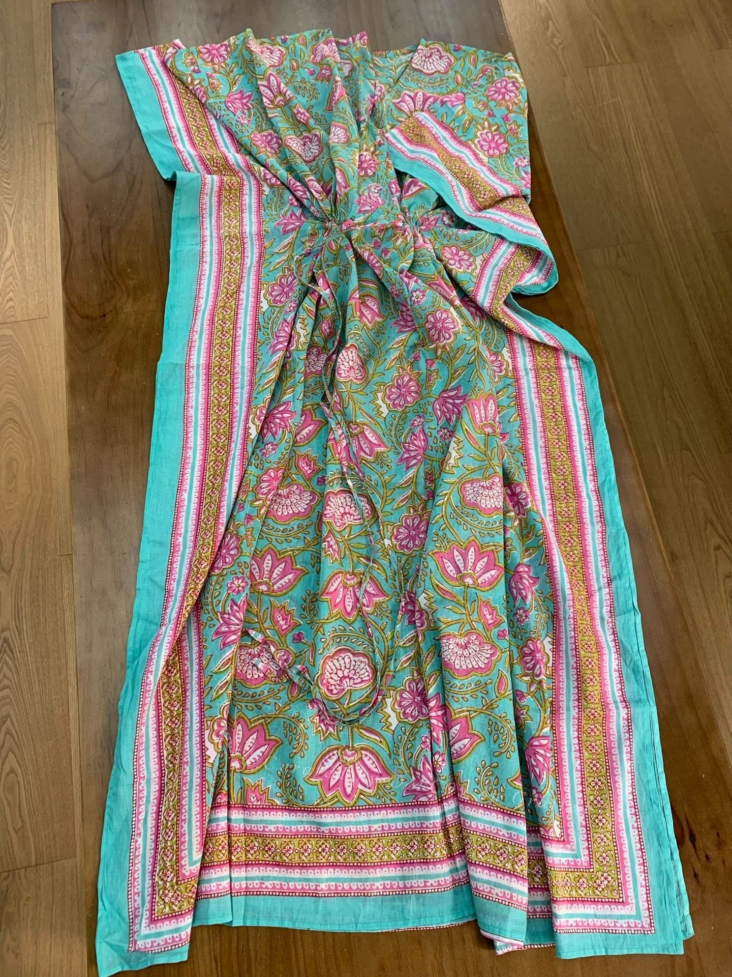 Other New Indian Cotton Drawstring Waist Dress Size M / US 6-8 / IT 42-44 - 1 Thumbnail