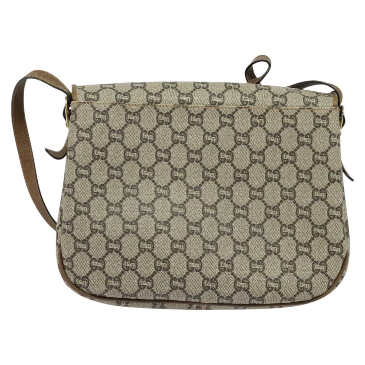 Gucci GUCCI GG Plus Supreme Shoulder Bag Pvc Beige Gold Size ONE SIZE - 3 Thumbnail
