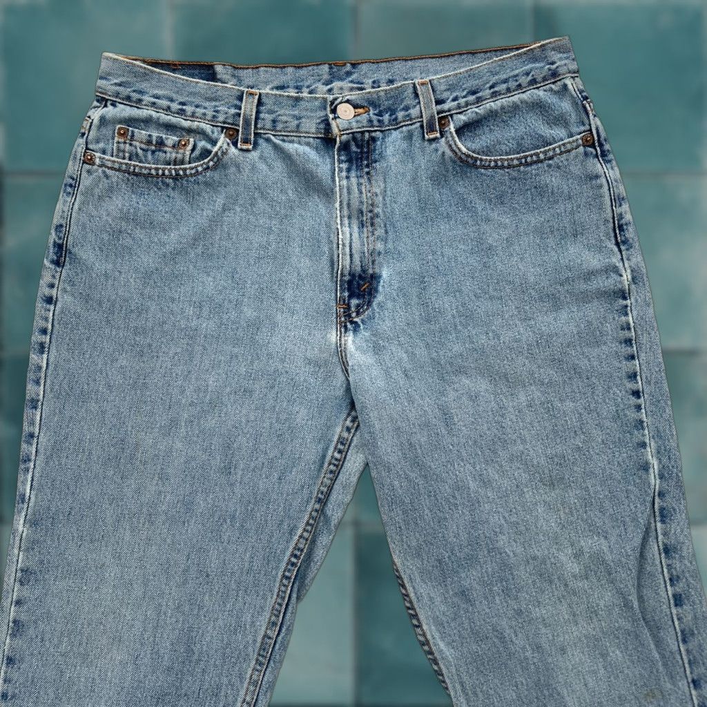 Levi's Vintage Levi's 505 Jeans Women 16 Mis Low Rise Straight Blue Denim 2001 USA Western Y2K 5-Pocket Design Size 38" / US 16 / IT 52 - 1 Thumbnail